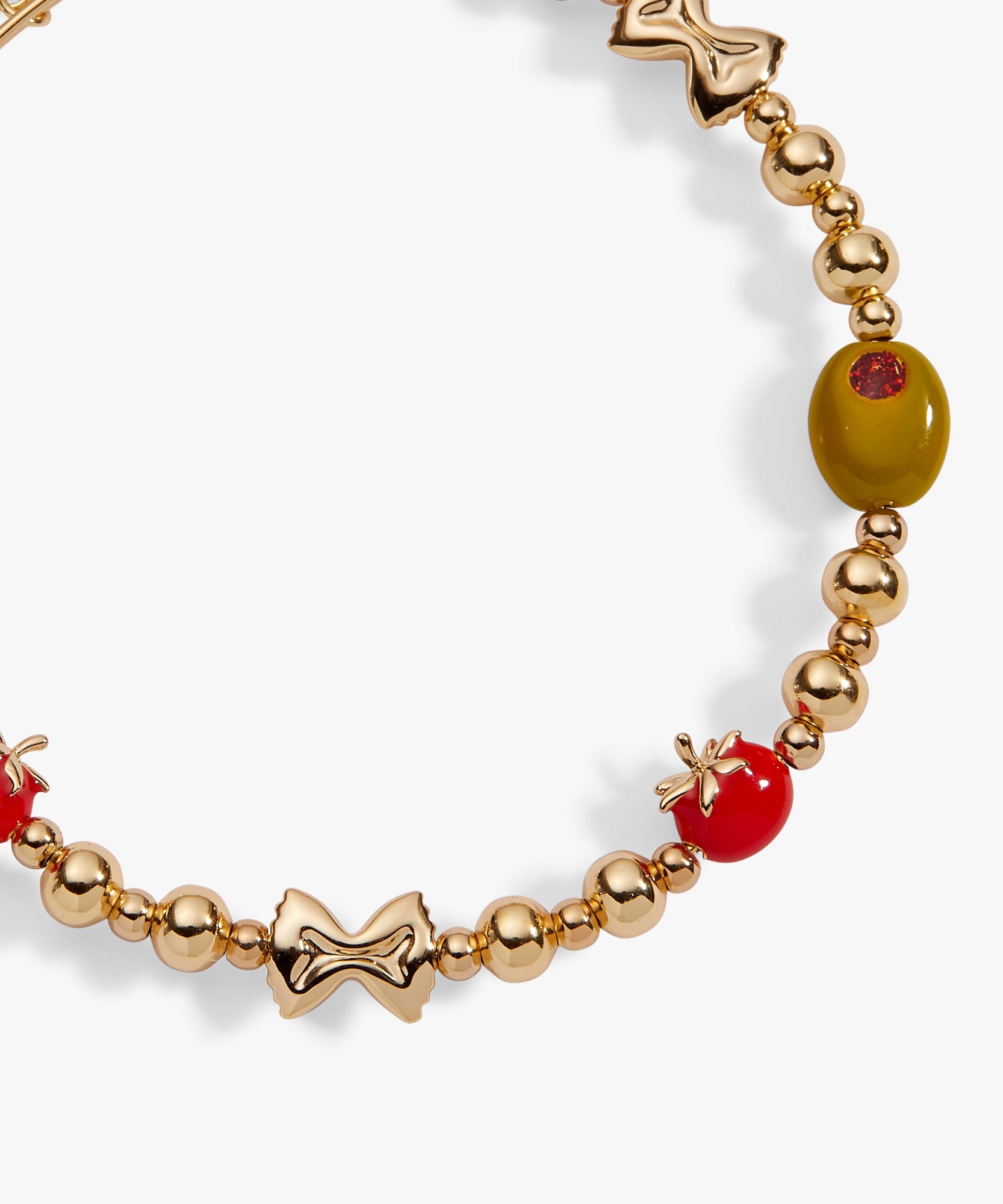 Pasta Girl Beaded Bangle