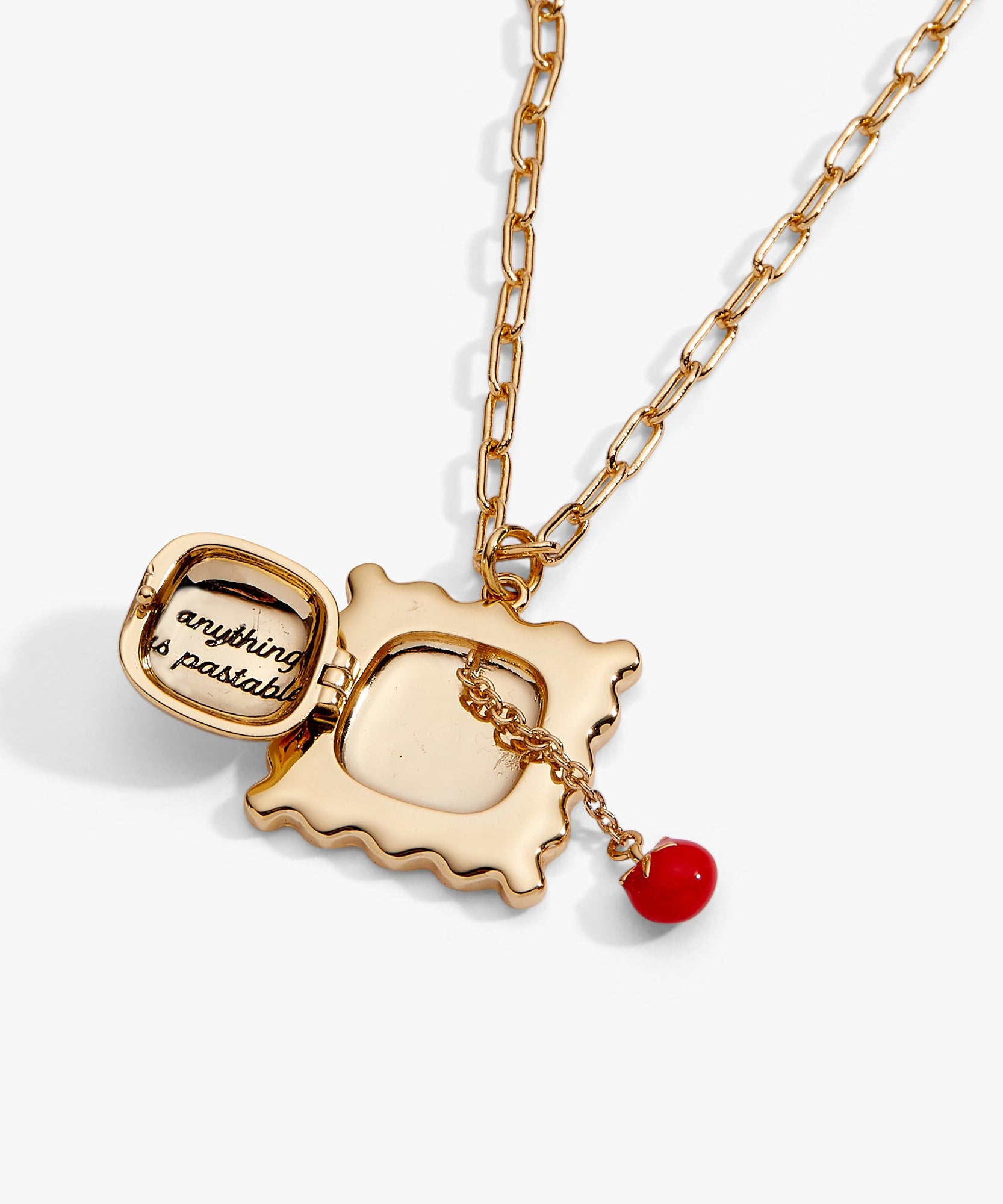 Pasta Girl 'Anything Is Pastable' Ravioli Locket Pendant