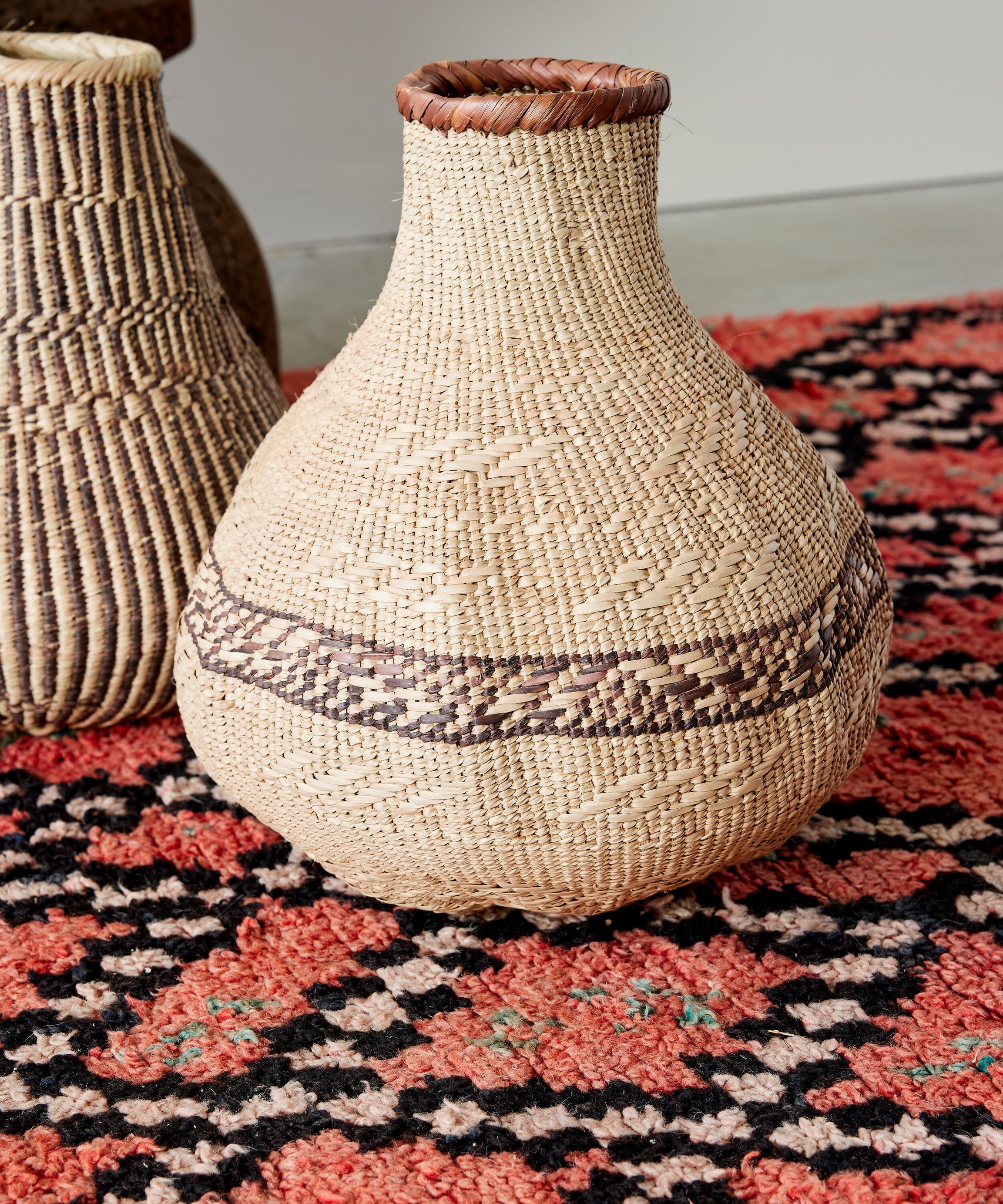 Patterned Binga Nongo Gourd Woven Basket