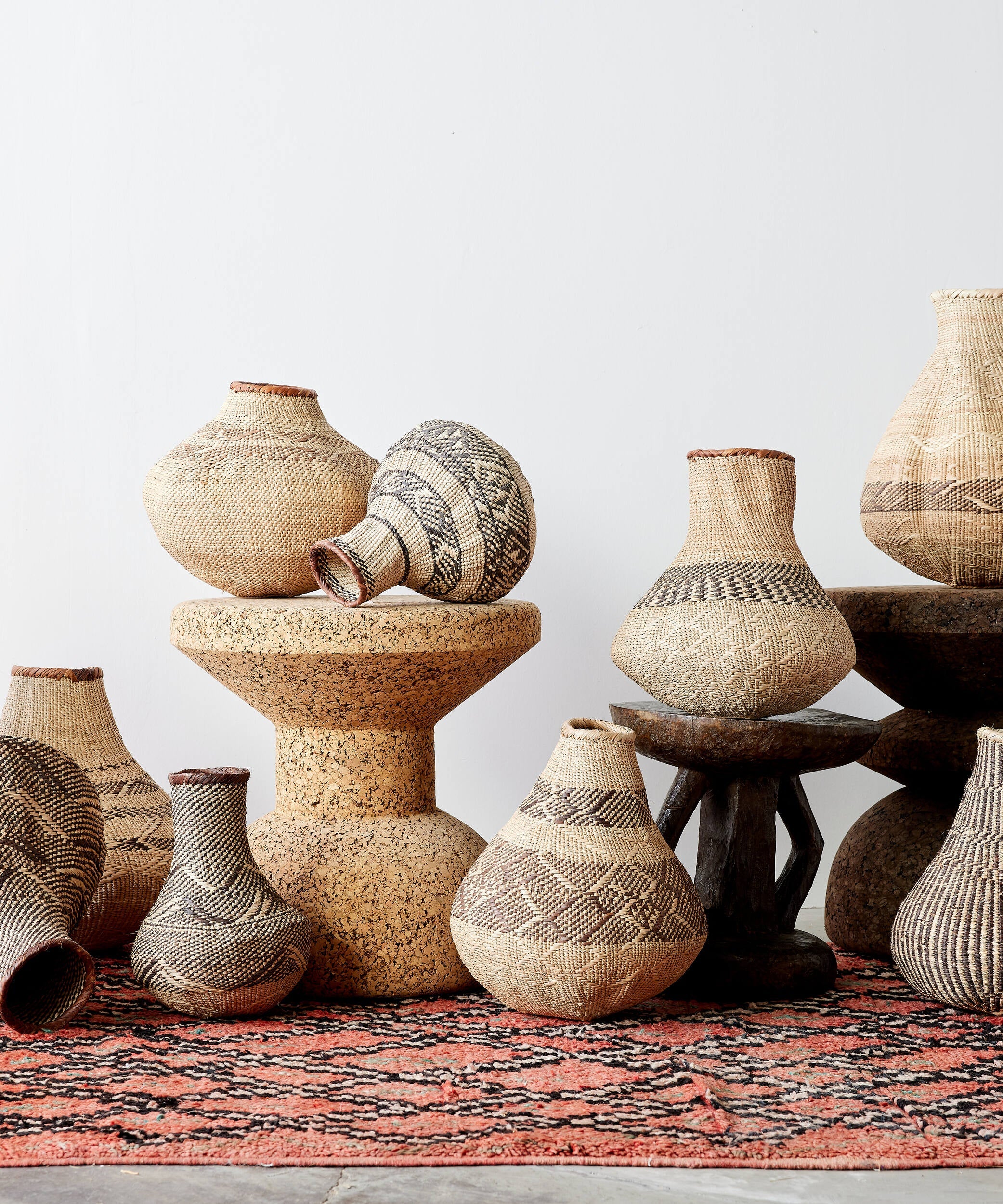 Patterned Binga Nongo Gourd Woven Basket