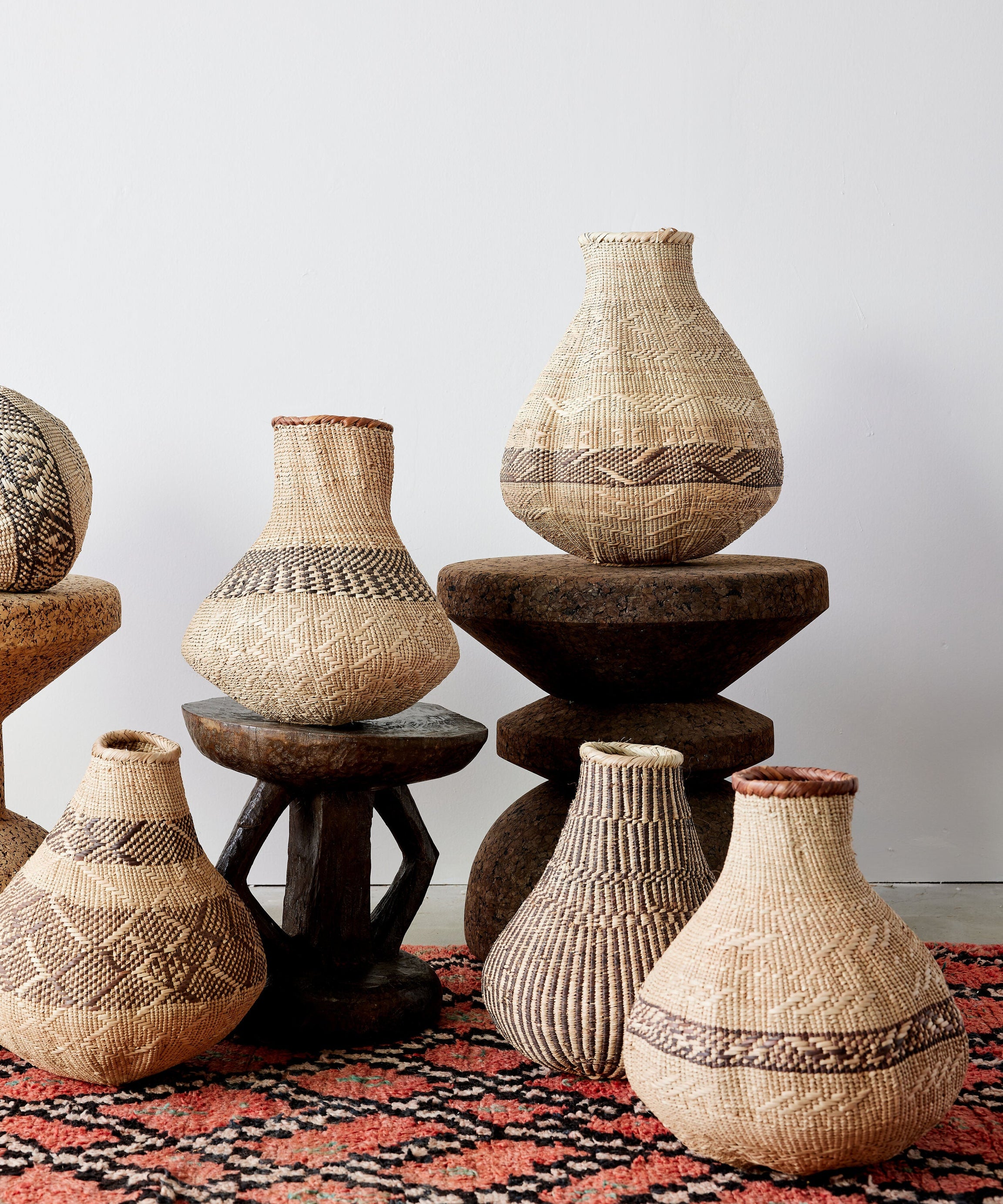 Patterned Binga Nongo Gourd Woven Basket