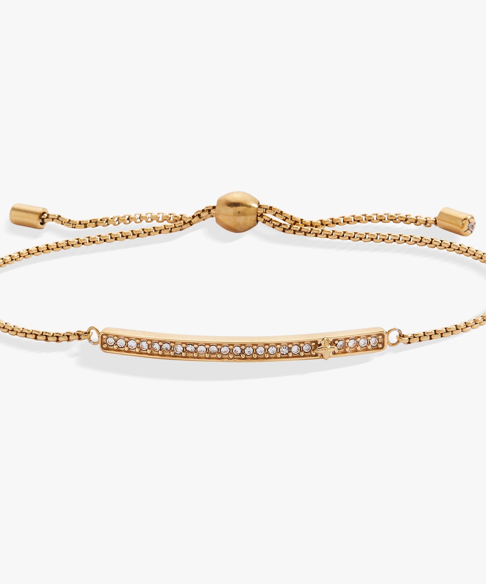 April Everyday Birthstone Pave Bolo Bracelet