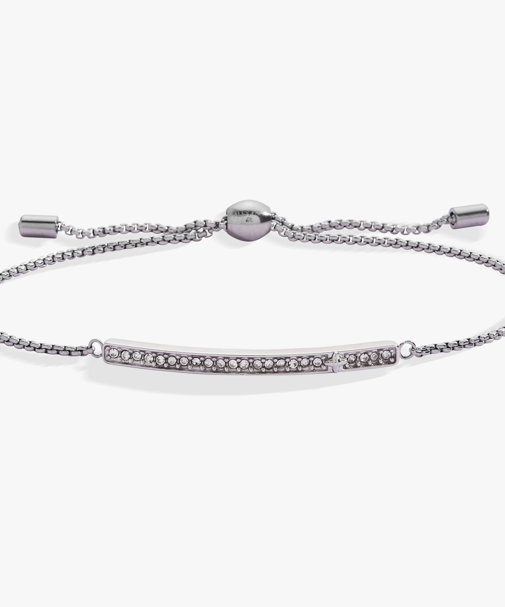 April Everyday Birthstone Pave Bolo Bracelet