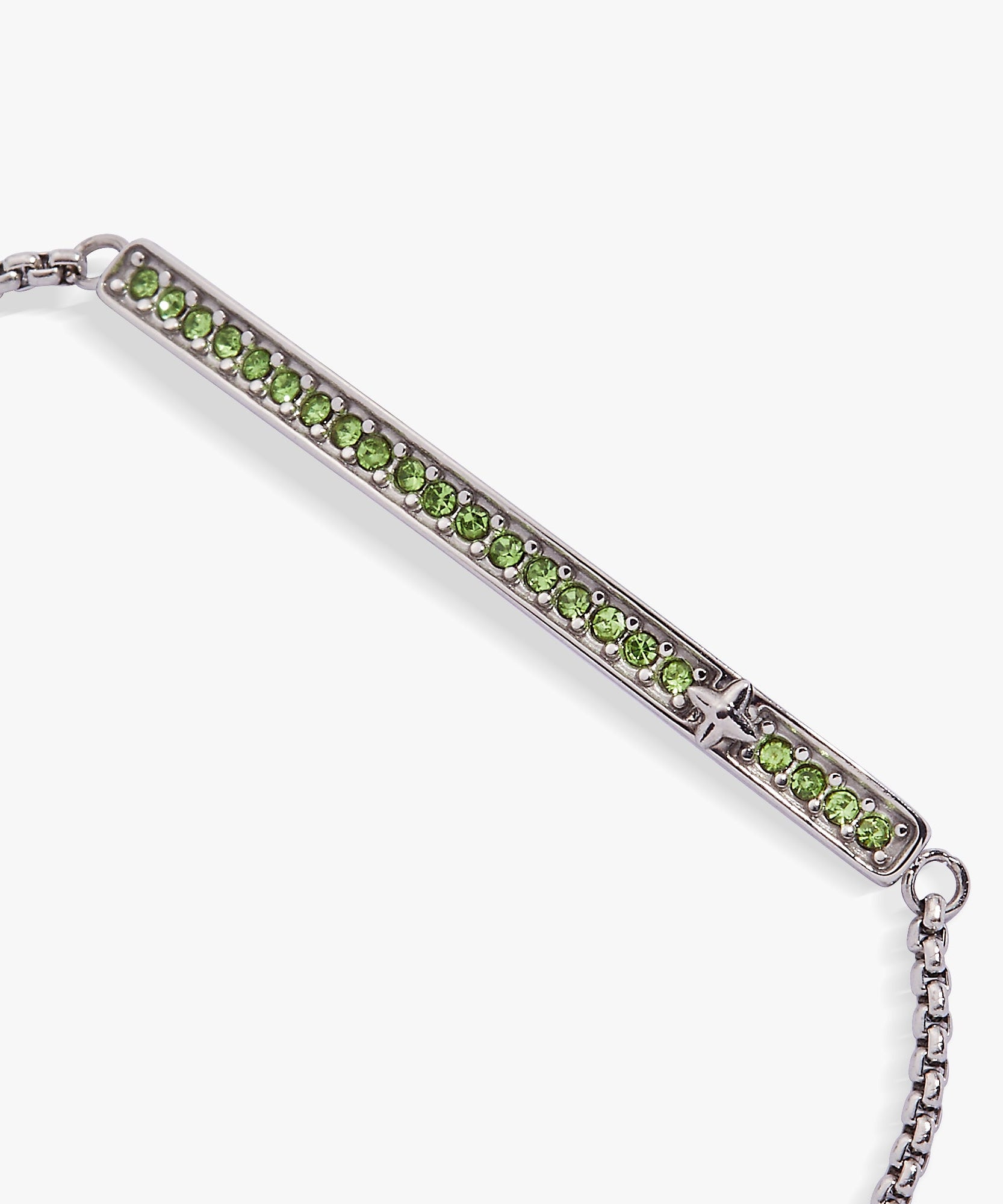 August Everyday Birthstone Pave Bolo Bracelet