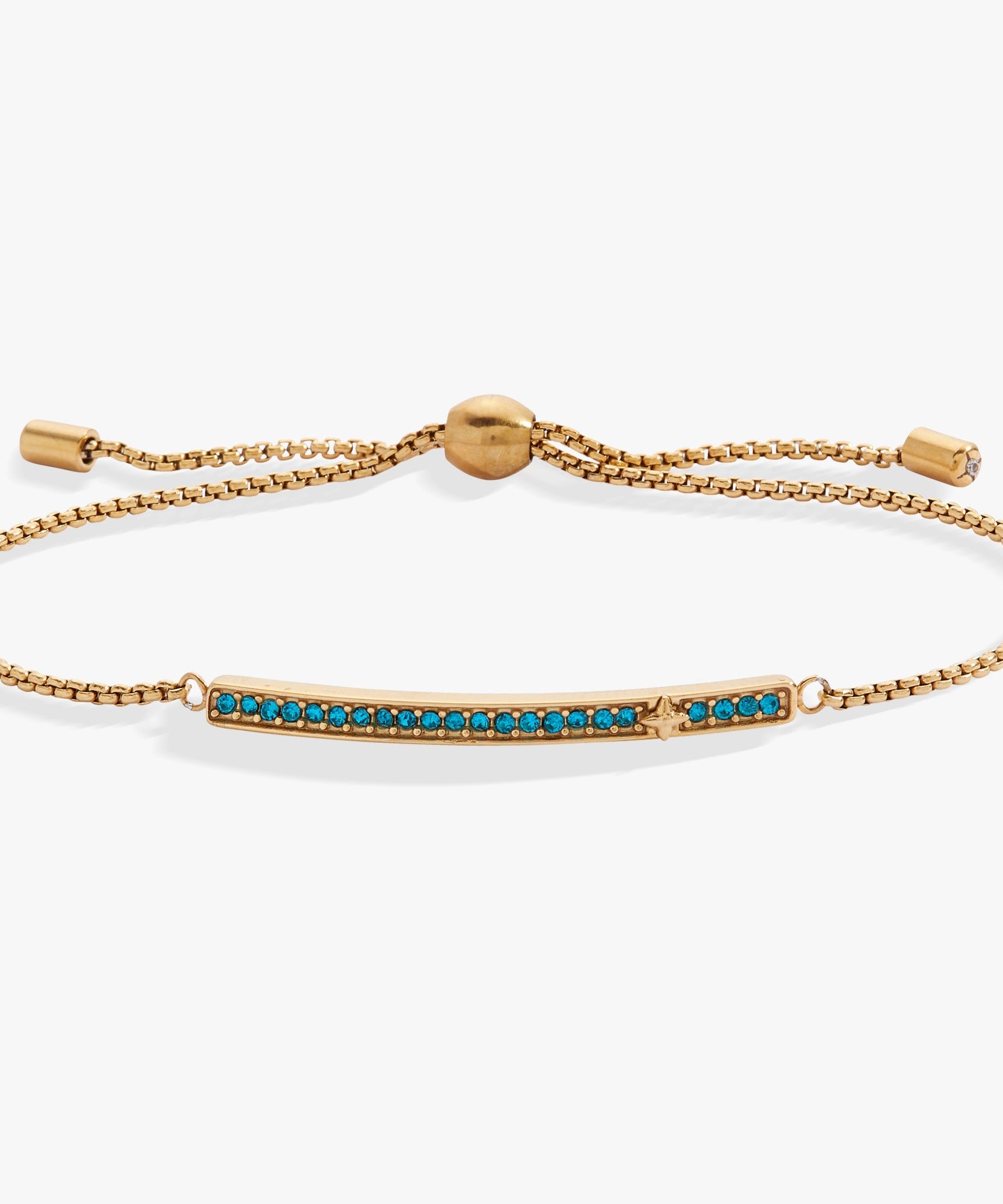 December Everyday Birthstone Pave Bolo Bracelet