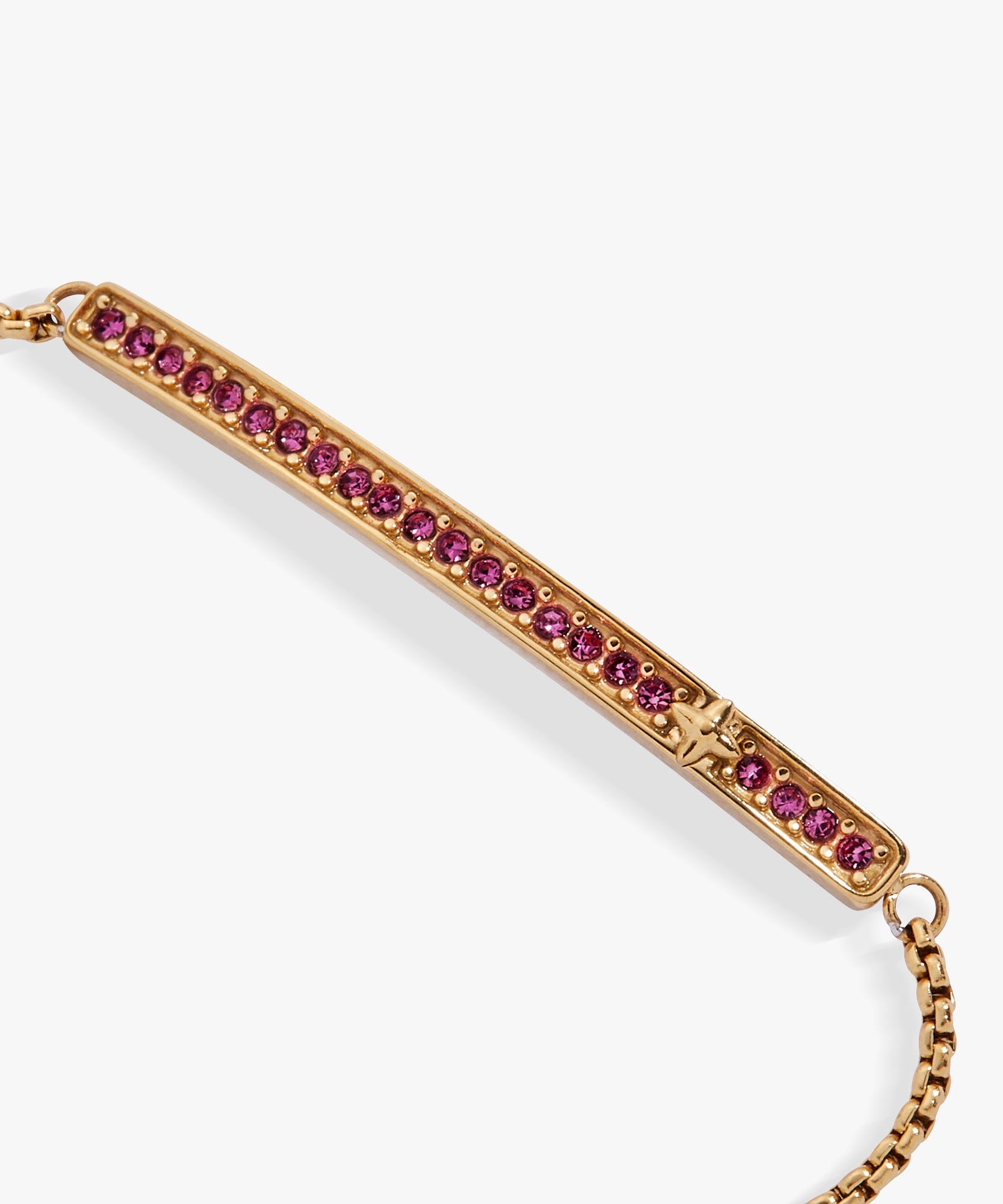 February Everyday Birthstone Pave Bolo Bracelet