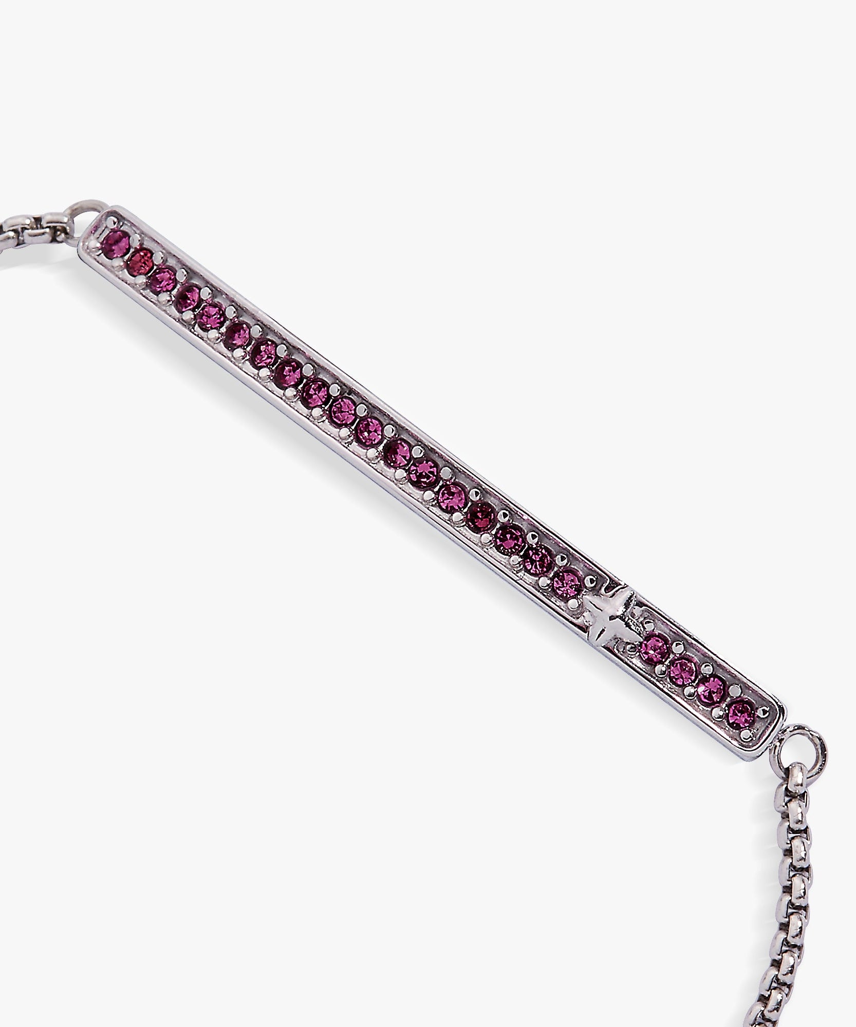 February Everyday Birthstone Pave Bolo Bracelet