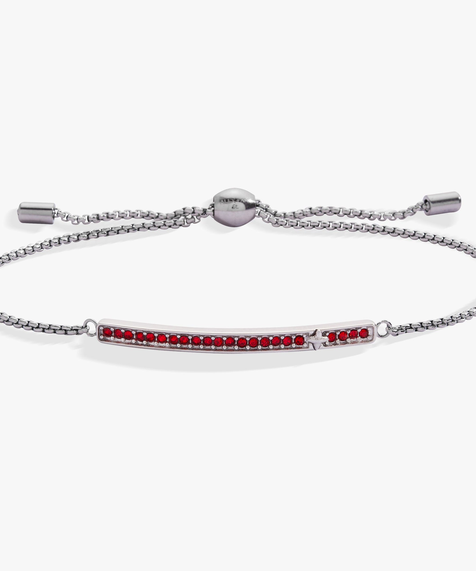 July Everyday Birthstone Pave Bolo Bracelet