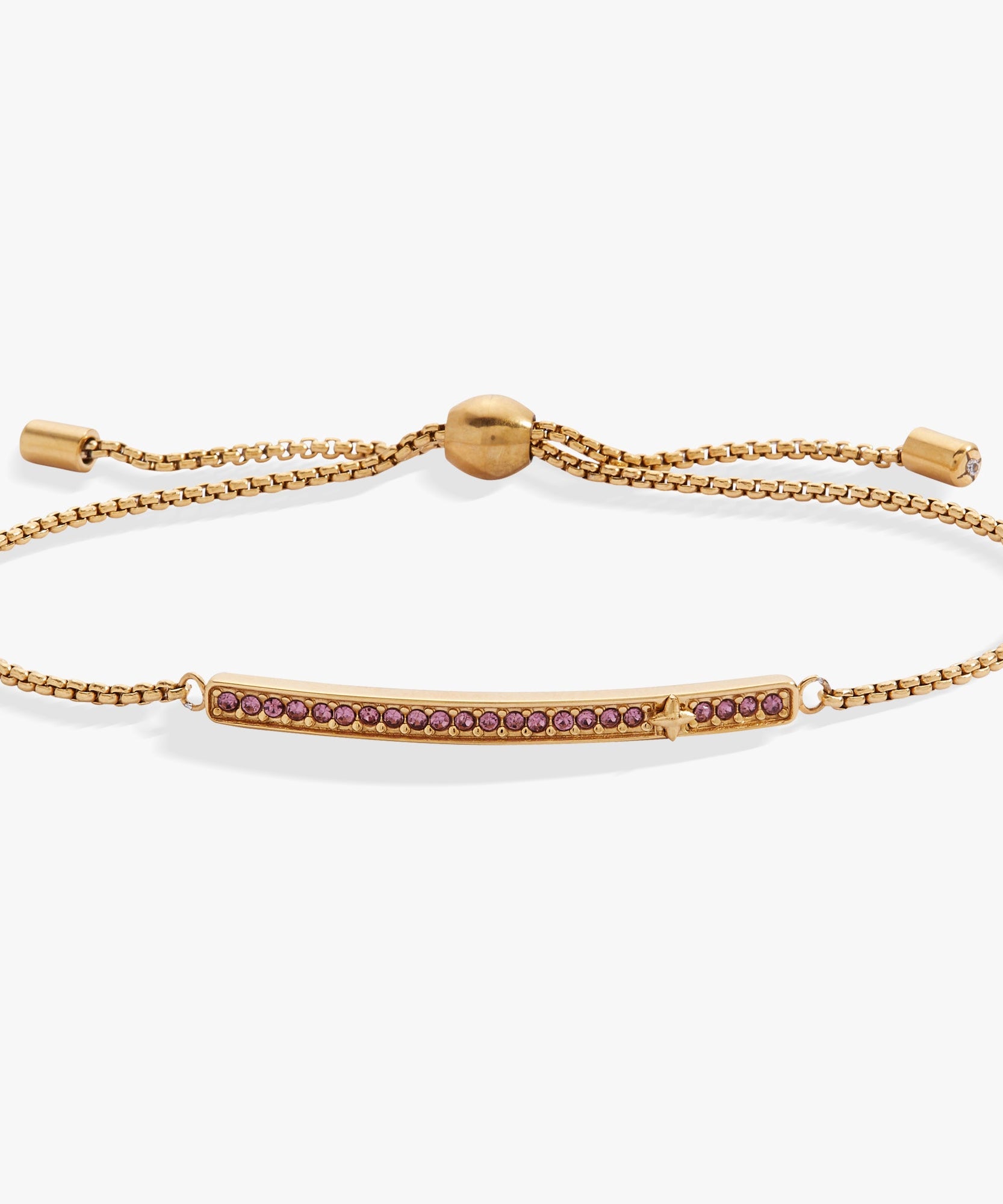 June Everyday Birthstone Pave Bolo Bracelet