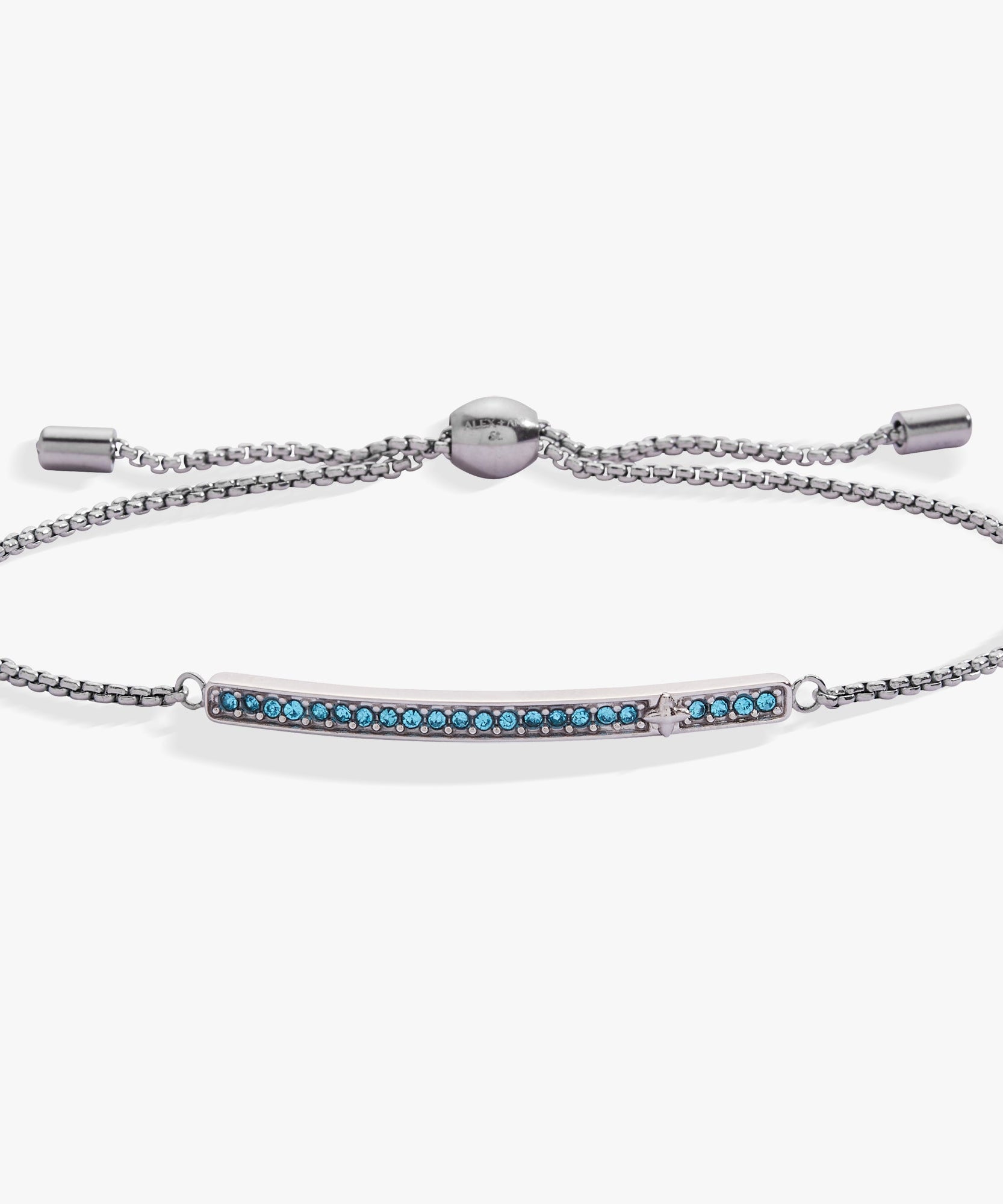 March Everyday Birthstone Pave Bolo Bracelet