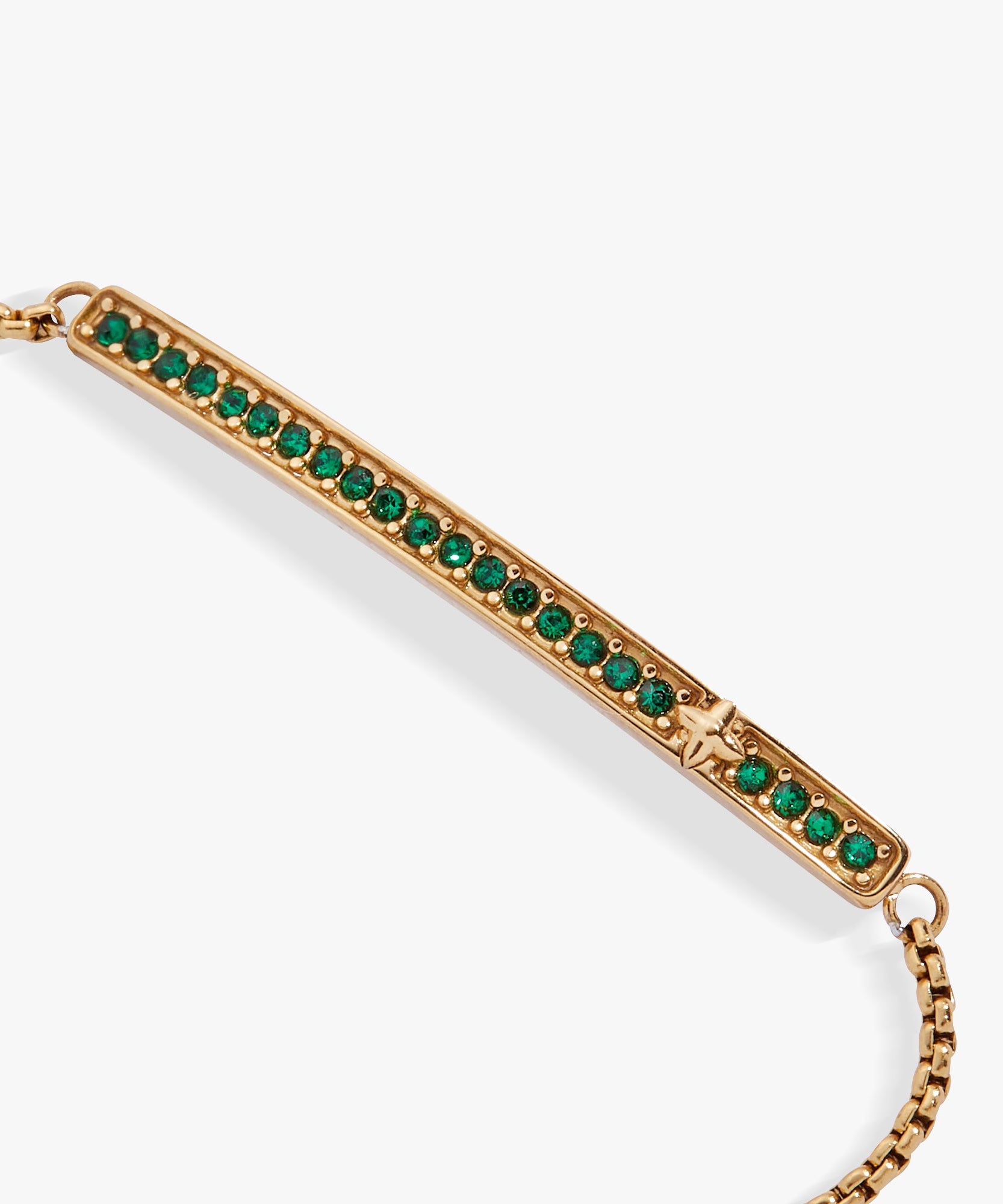 May Everyday Birthstone Pave Bolo Bracelet