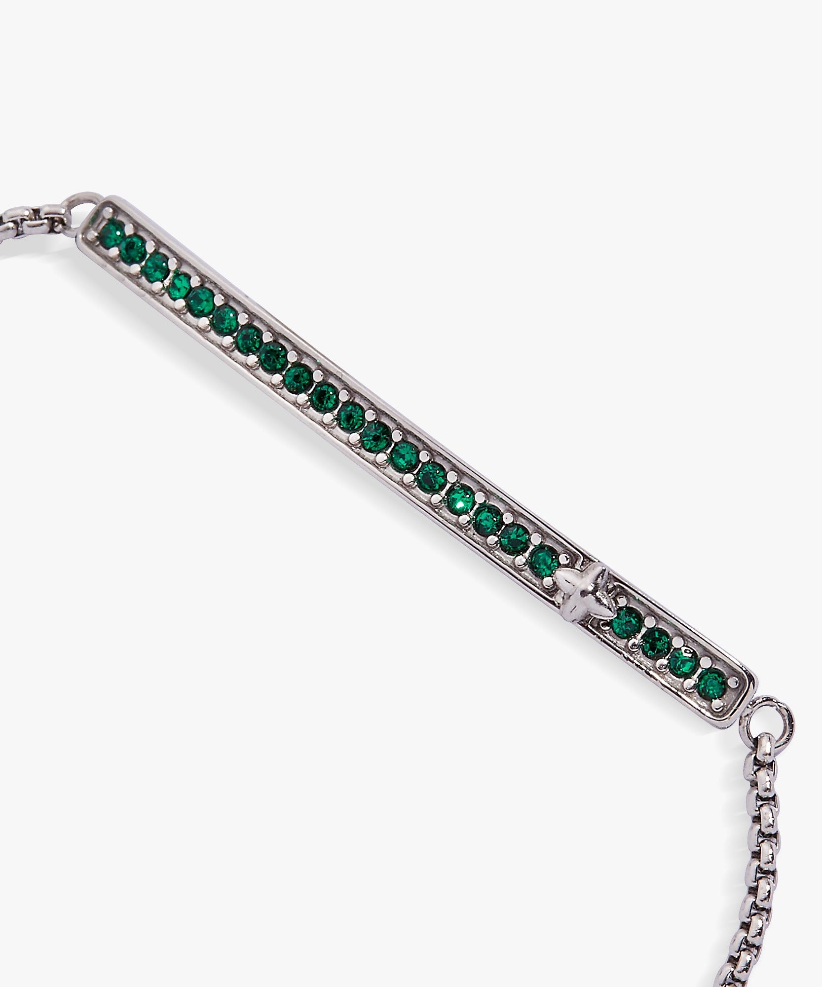 May Everyday Birthstone Pave Bolo Bracelet