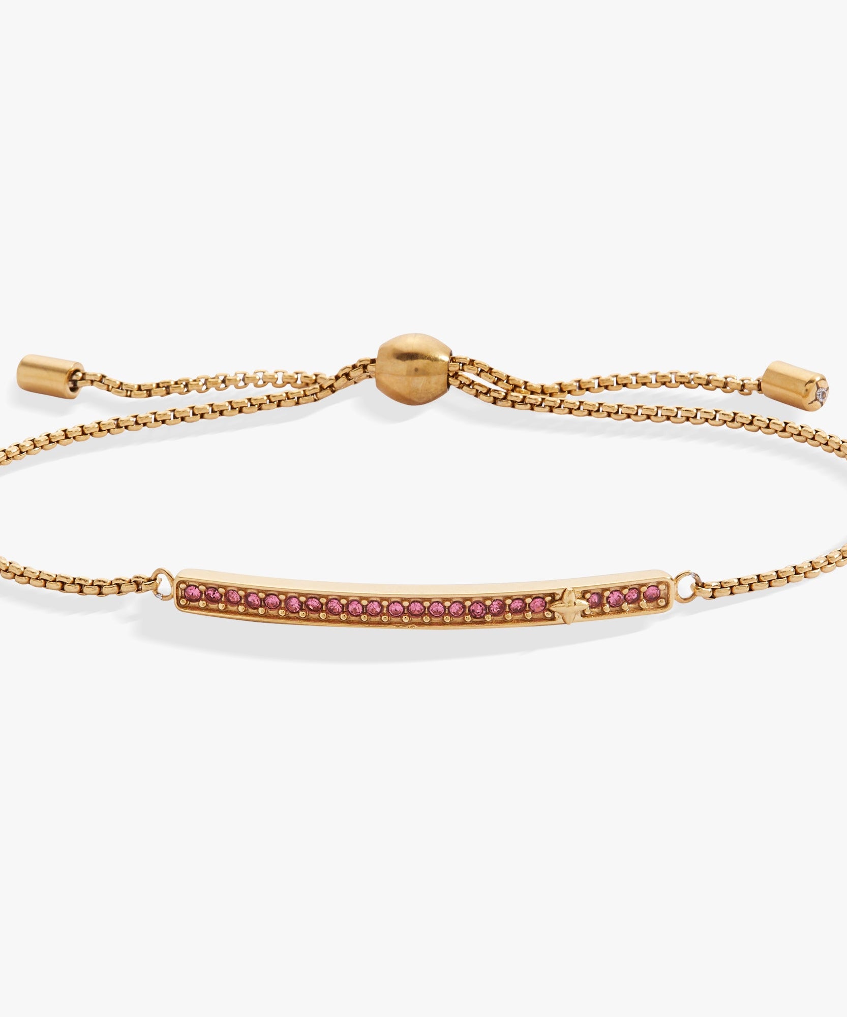 October Everyday Birthstone Pave Bolo Bracelet