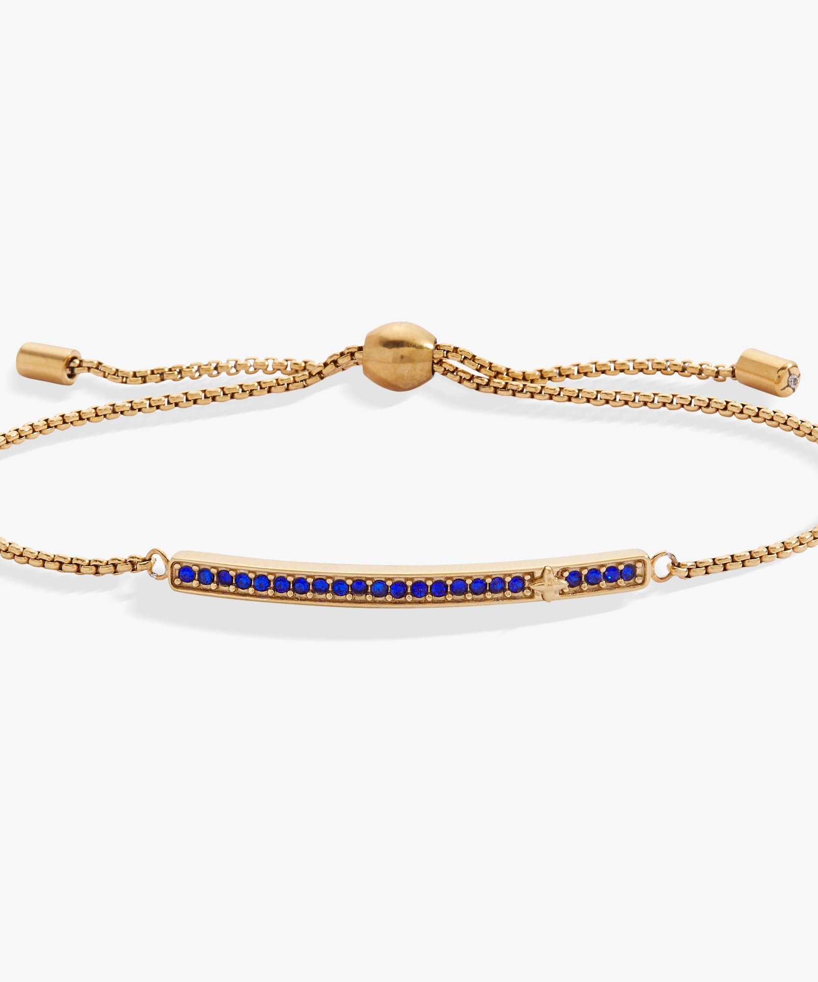 September Everyday Birthstone Pave Bolo Bracelet