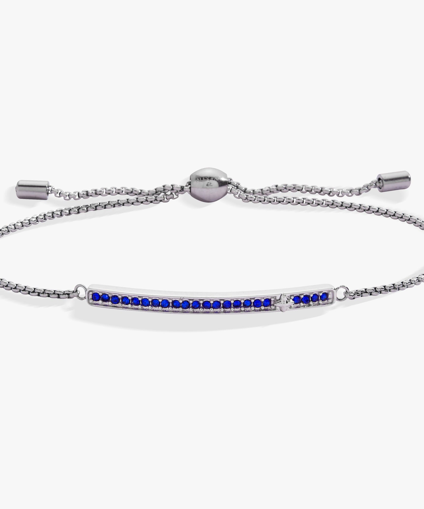 September Everyday Birthstone Pave Bolo Bracelet