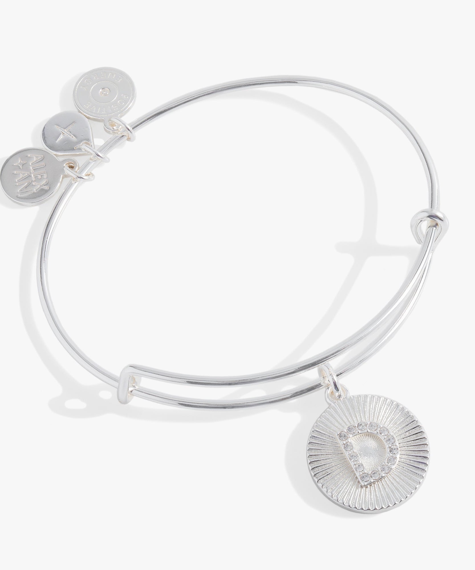 Initial D Pave Starburst Texture Bangle