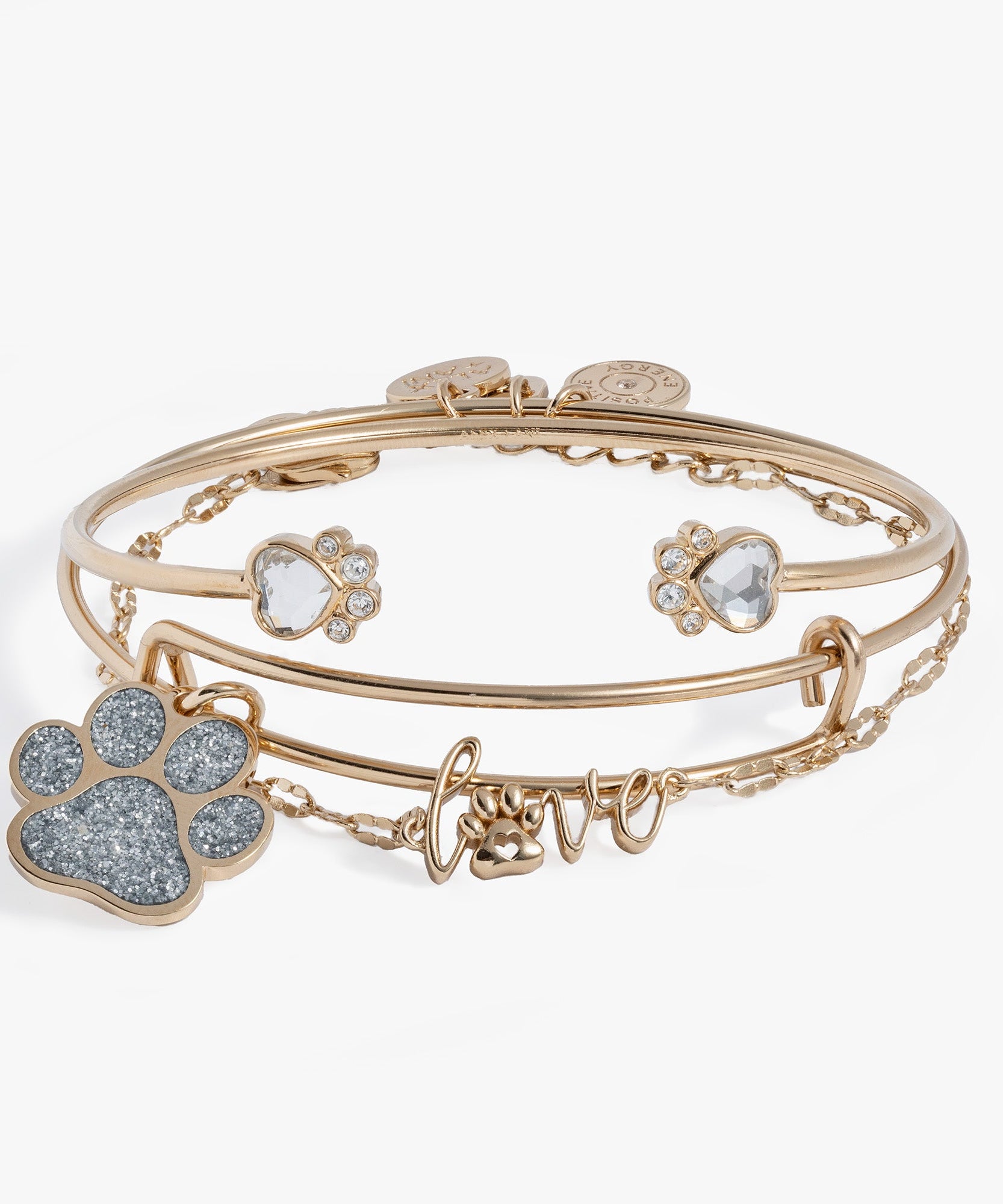 'Paws of Love' Bracelet Set of 3
