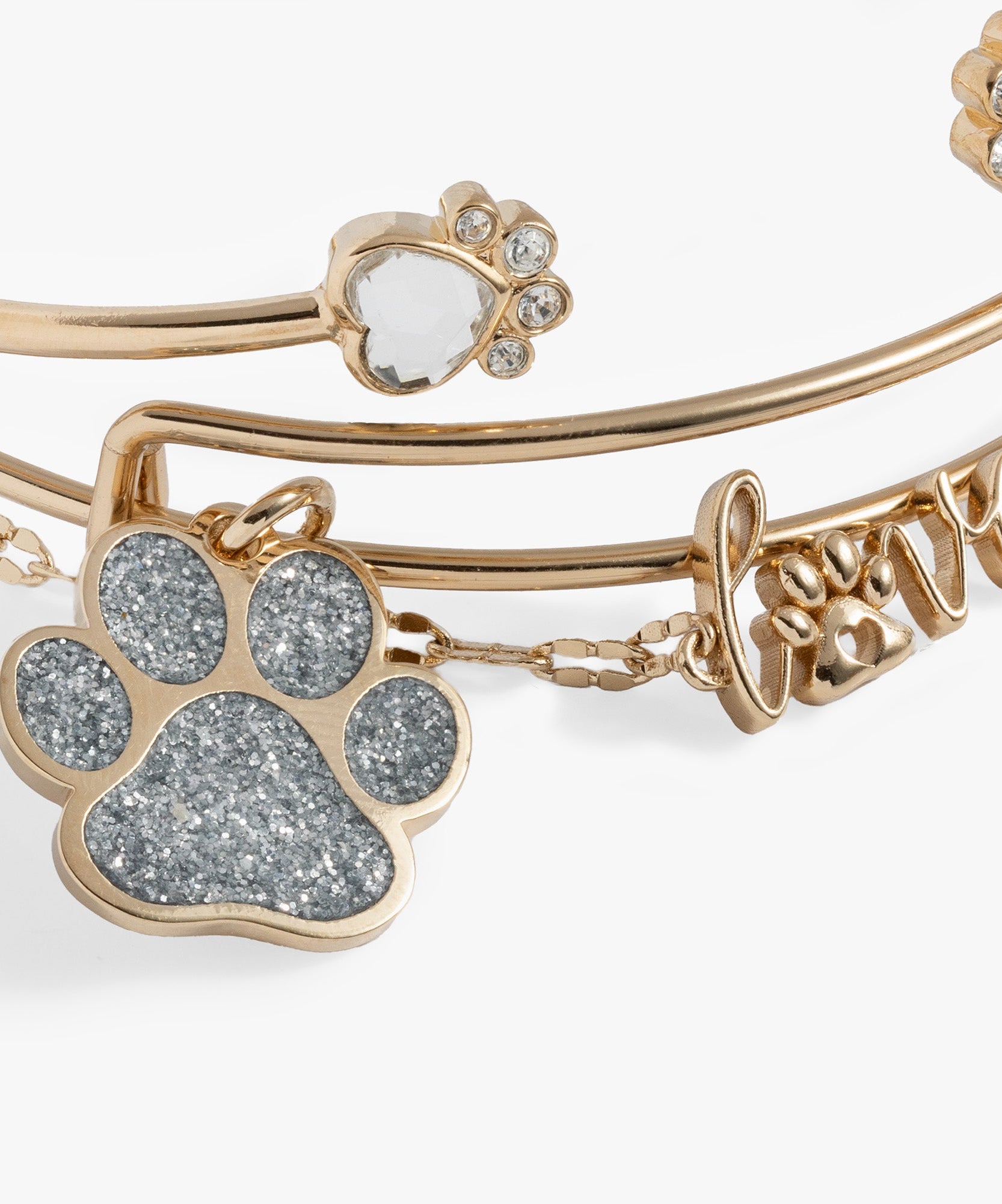 'Paws of Love' Bracelet Set of 3
