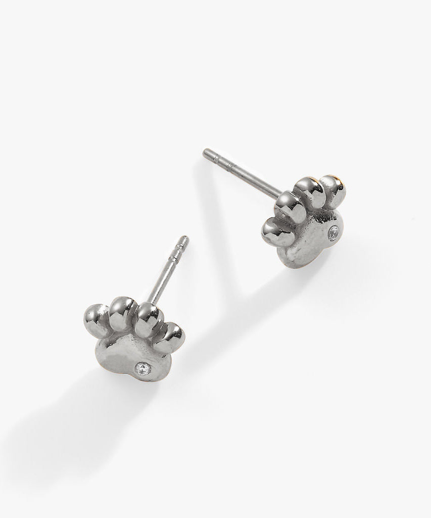 Paw Print Mini Stud Earrings