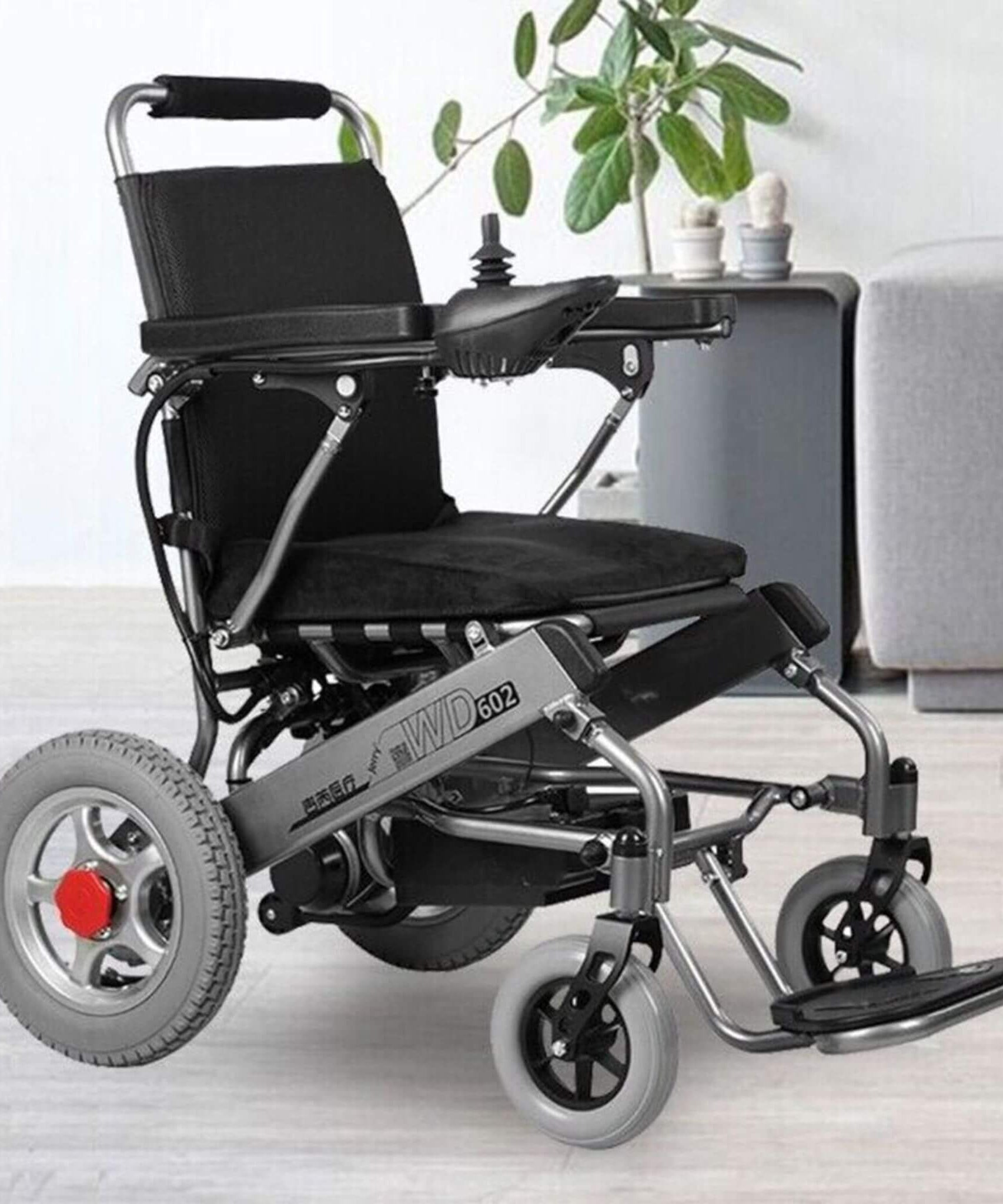 PCMOS WD602 17.5-Inch Heavy-Duty Electric Motorized Lightweight Wheelchair, 250LBS (SAK56491)
