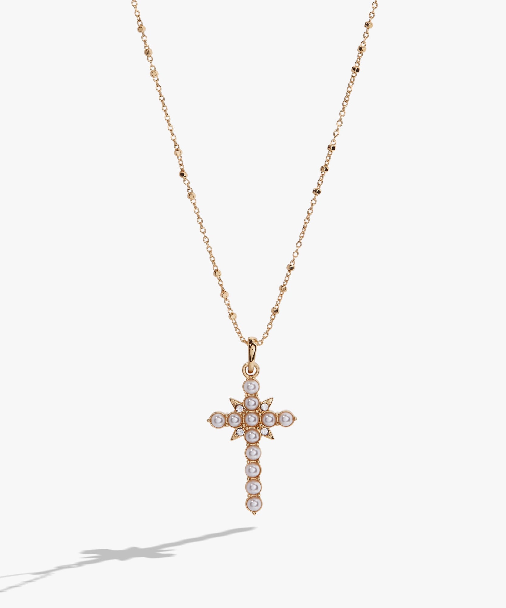 Divine Guides Cross Pendant Necklace