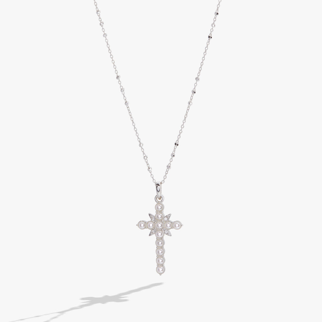 Divine Guides Cross Pendant Necklace