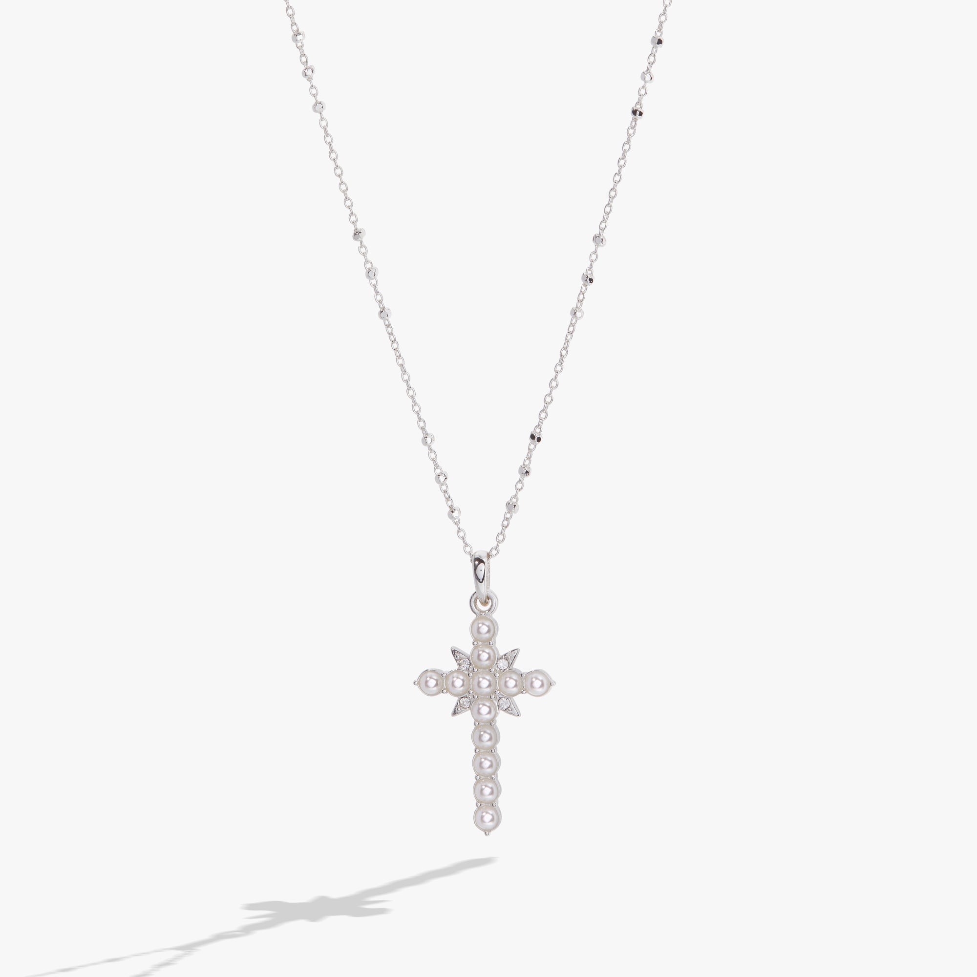 Divine Guides Cross Pendant Necklace