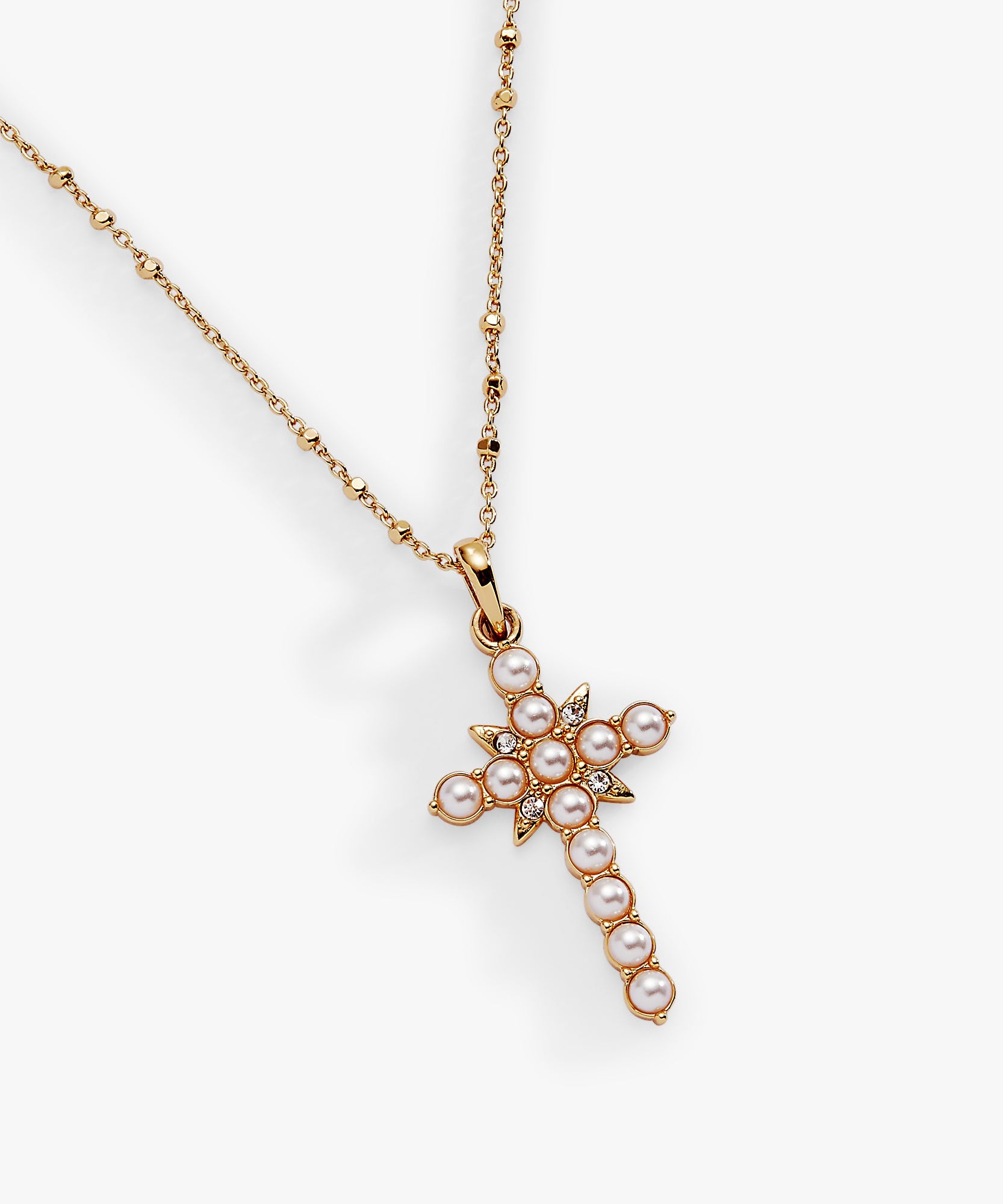 Divine Guides Cross Pendant Necklace