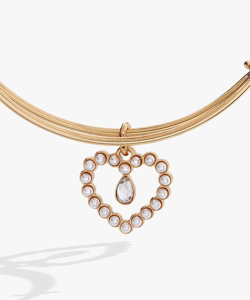 Pearl Heart Bangle