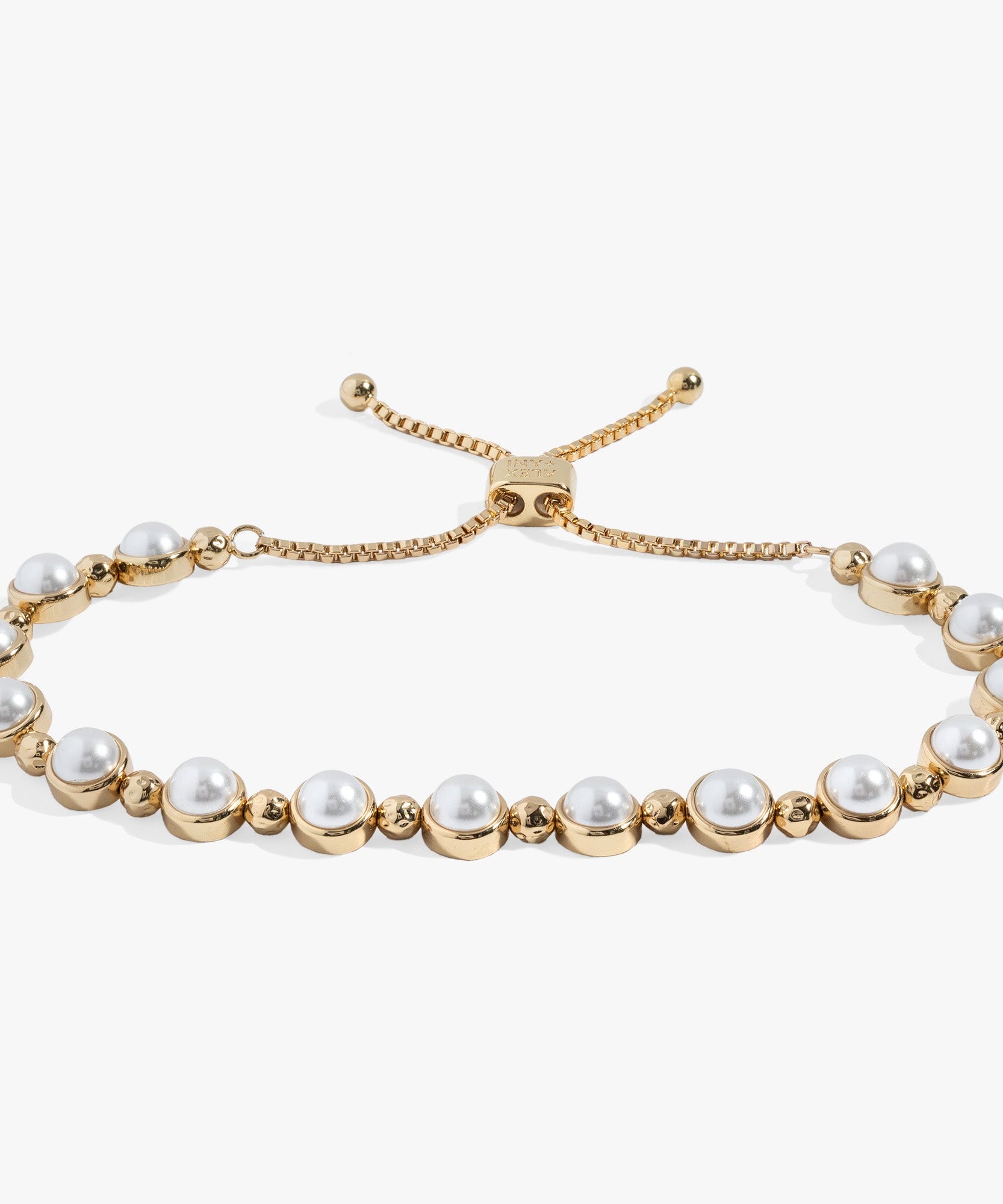 Pearl Bolo Beaded Bracelet