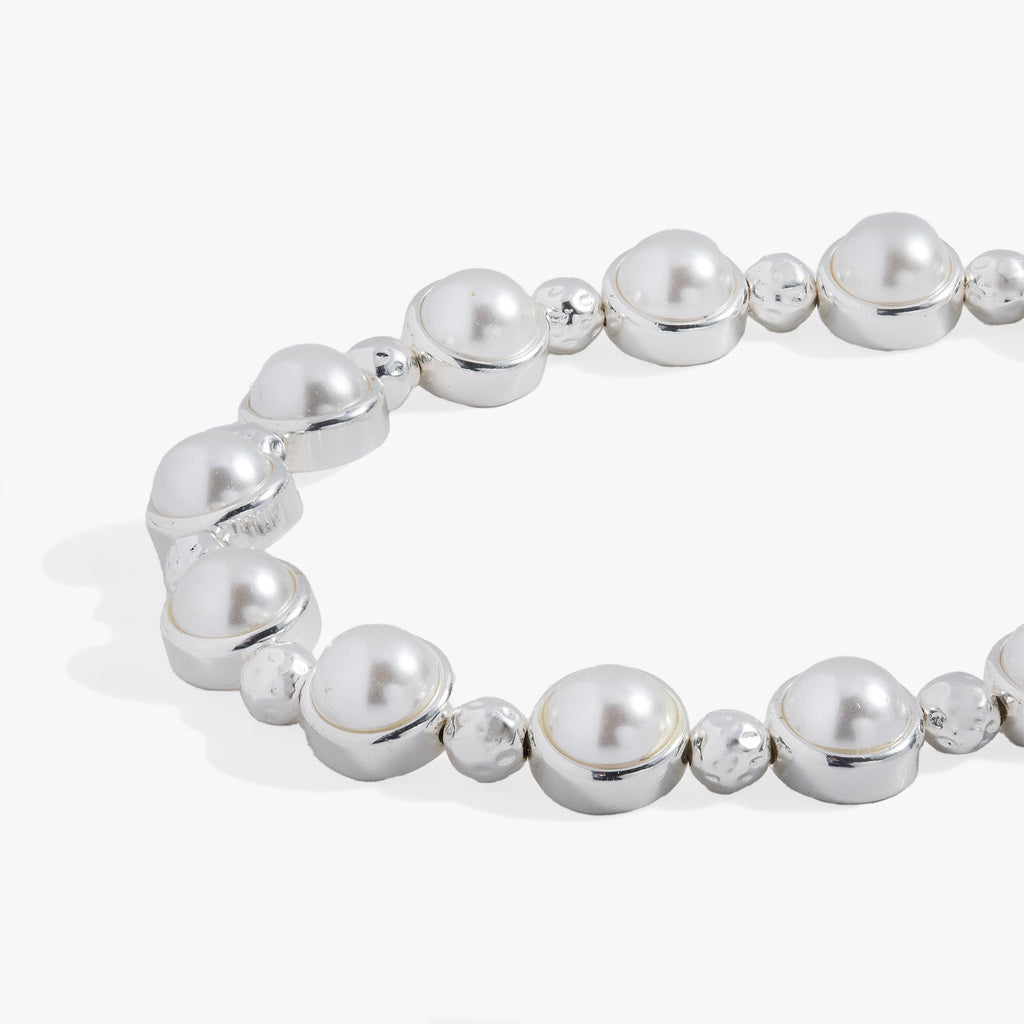 Pearl Bolo Beaded Bracelet