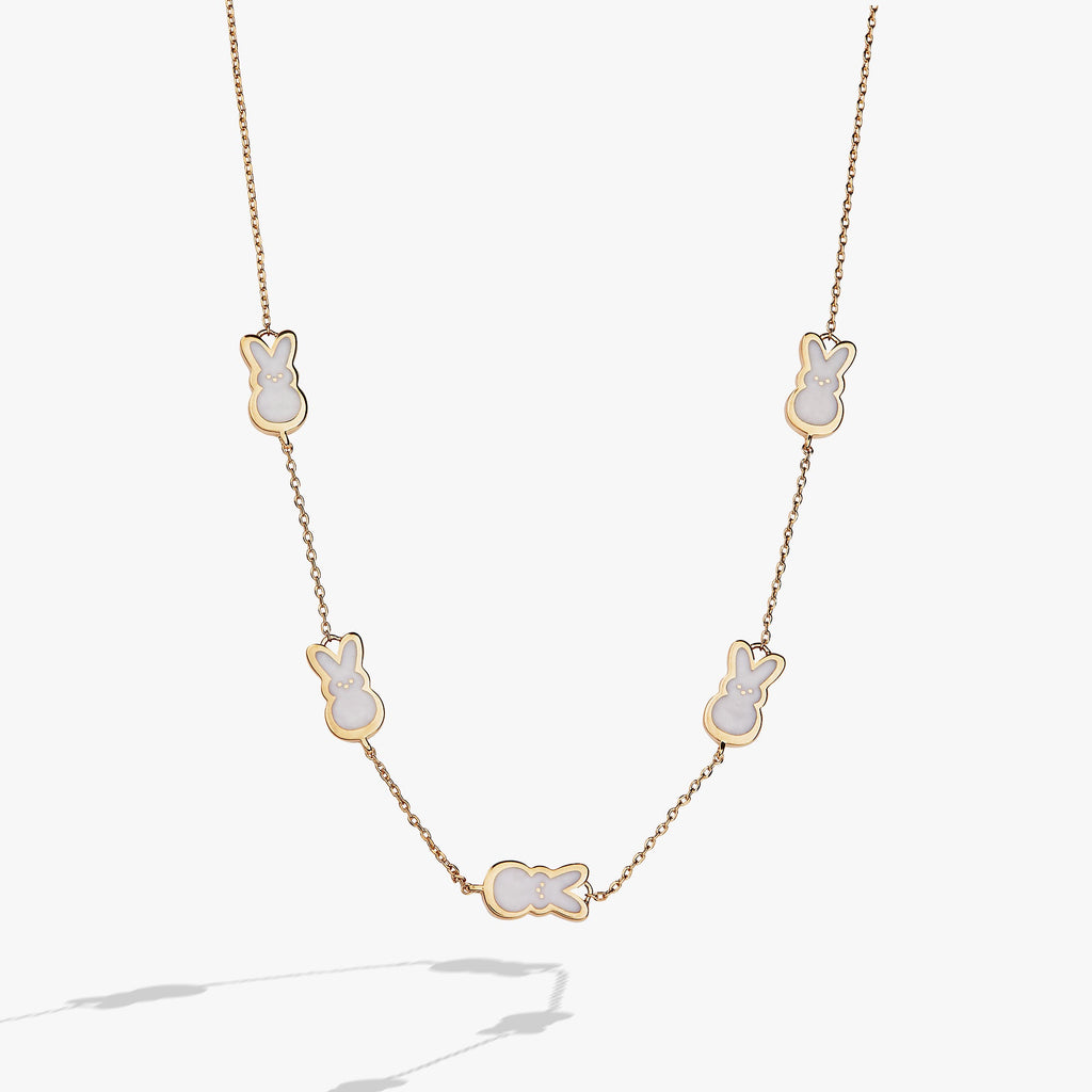 PEEPS® Pearlized Bunny Charm Necklace