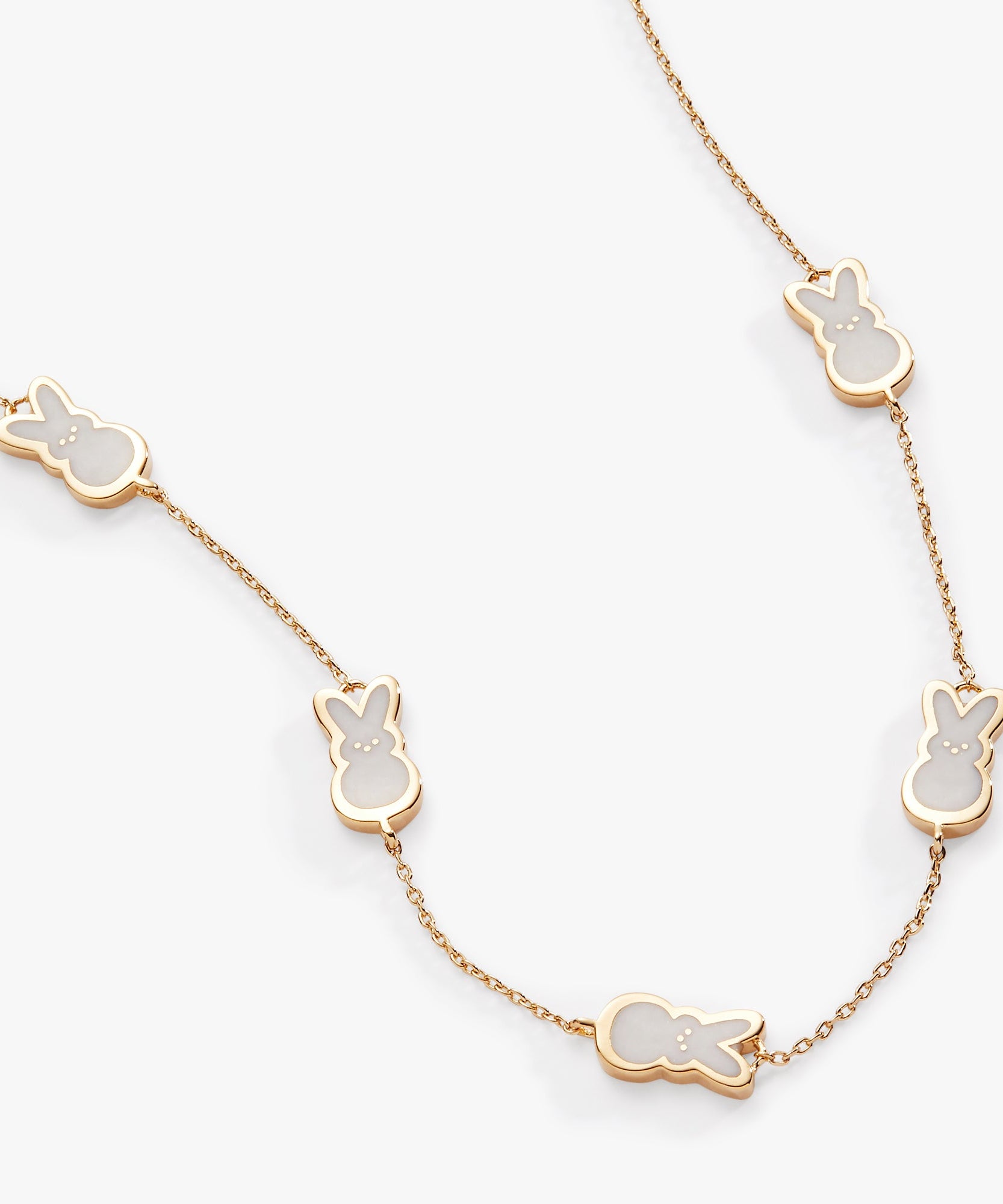 PEEPS® Pearlized Bunny Charm Necklace