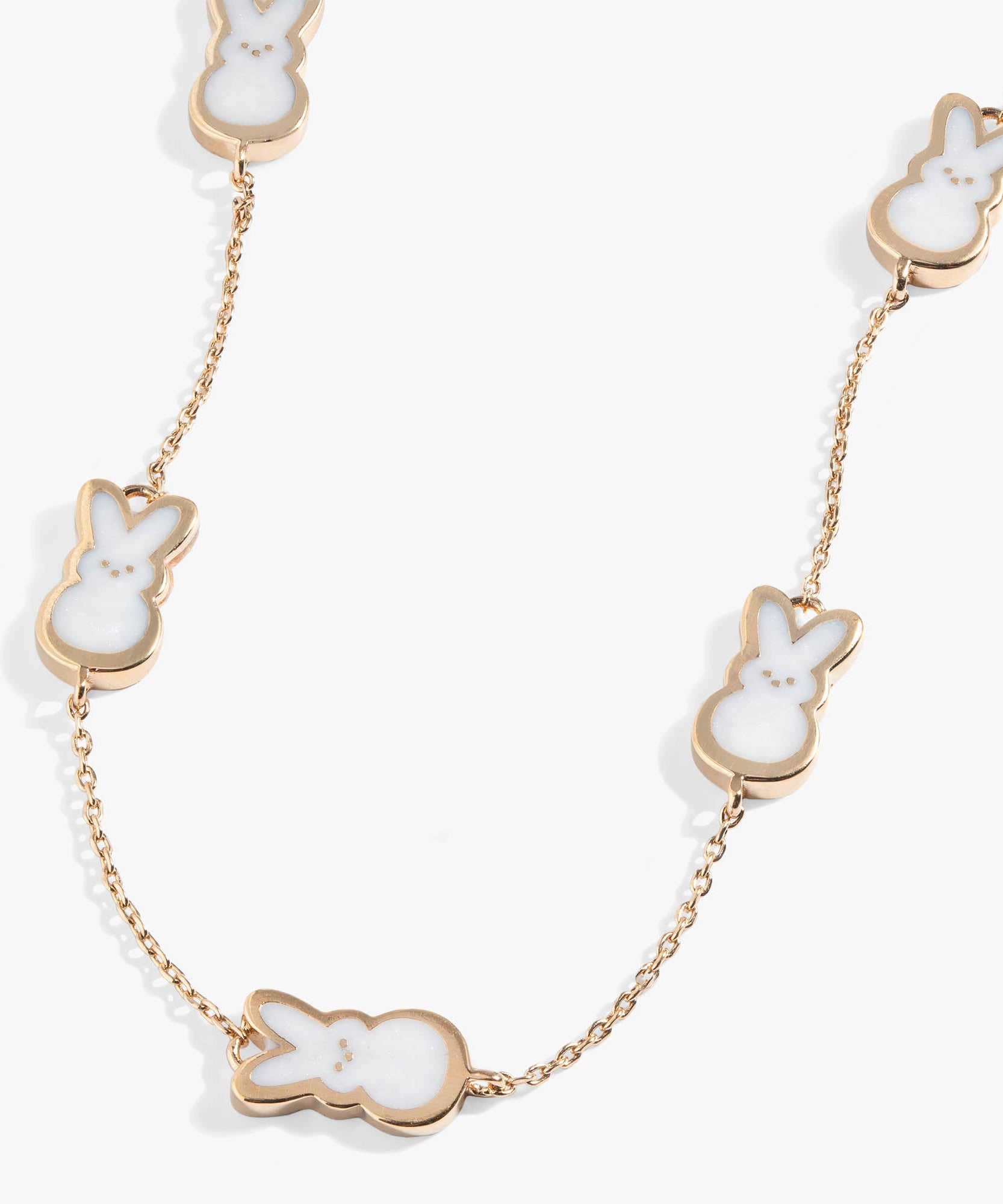 PEEPS® Pearlized Bunny Charm Necklace
