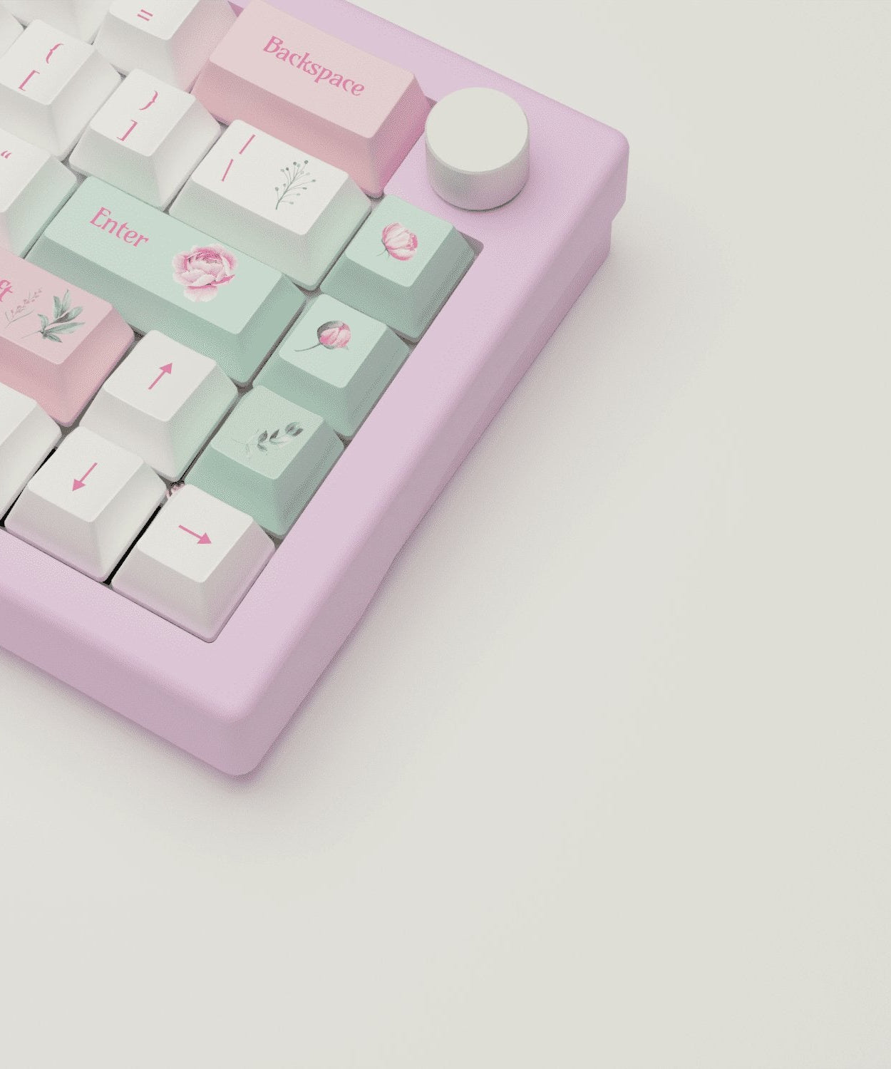 Peony Design Keycaps and Mechanical Keyboard