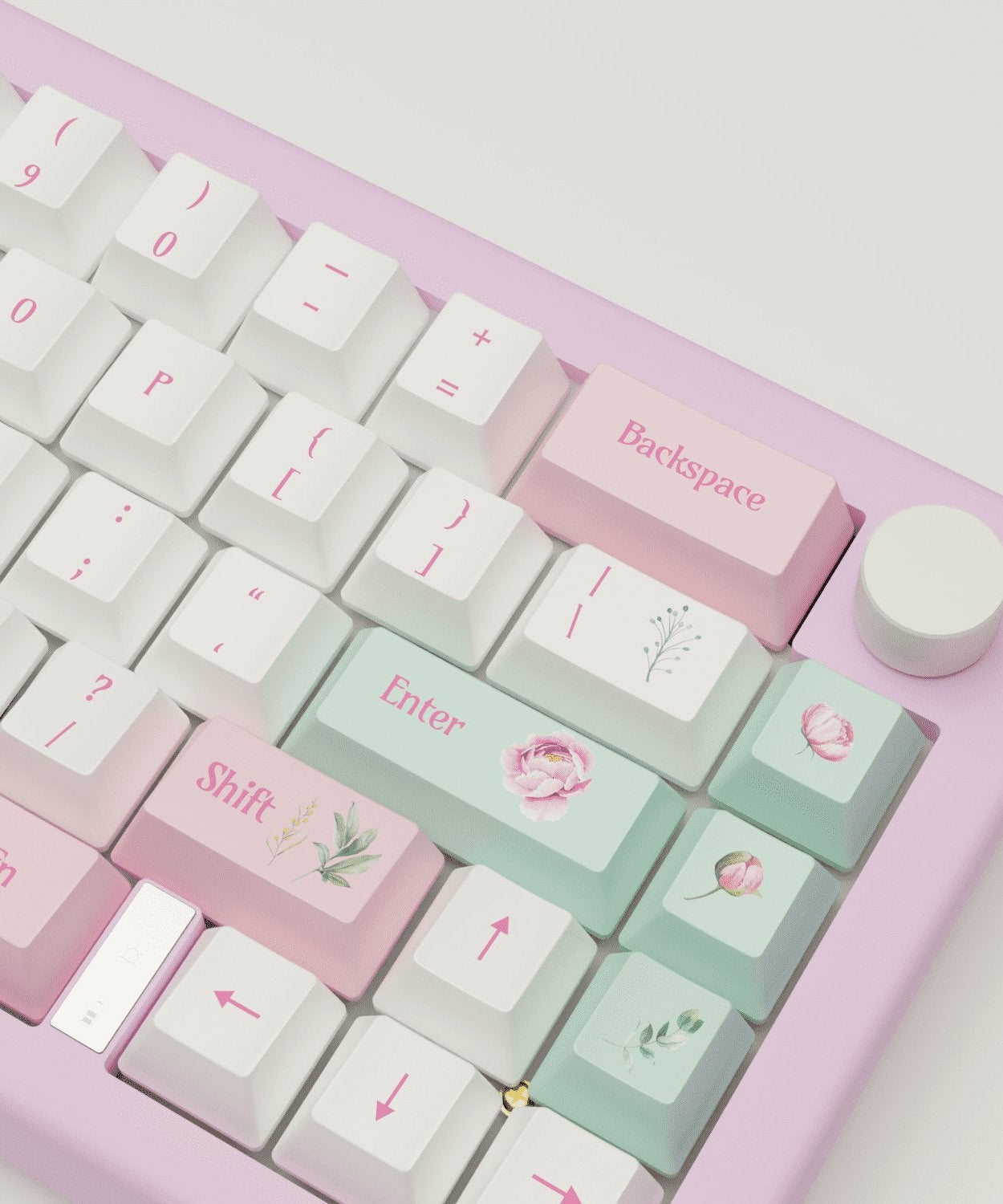 Peony Design Keycaps and Mechanical Keyboard