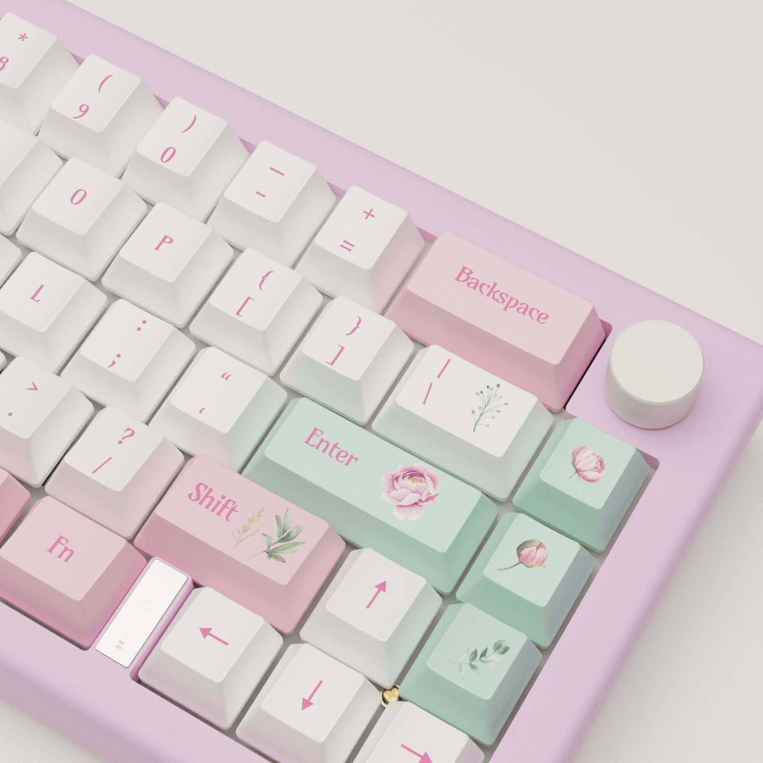 Peony Design Keycaps and Mechanical Keyboard