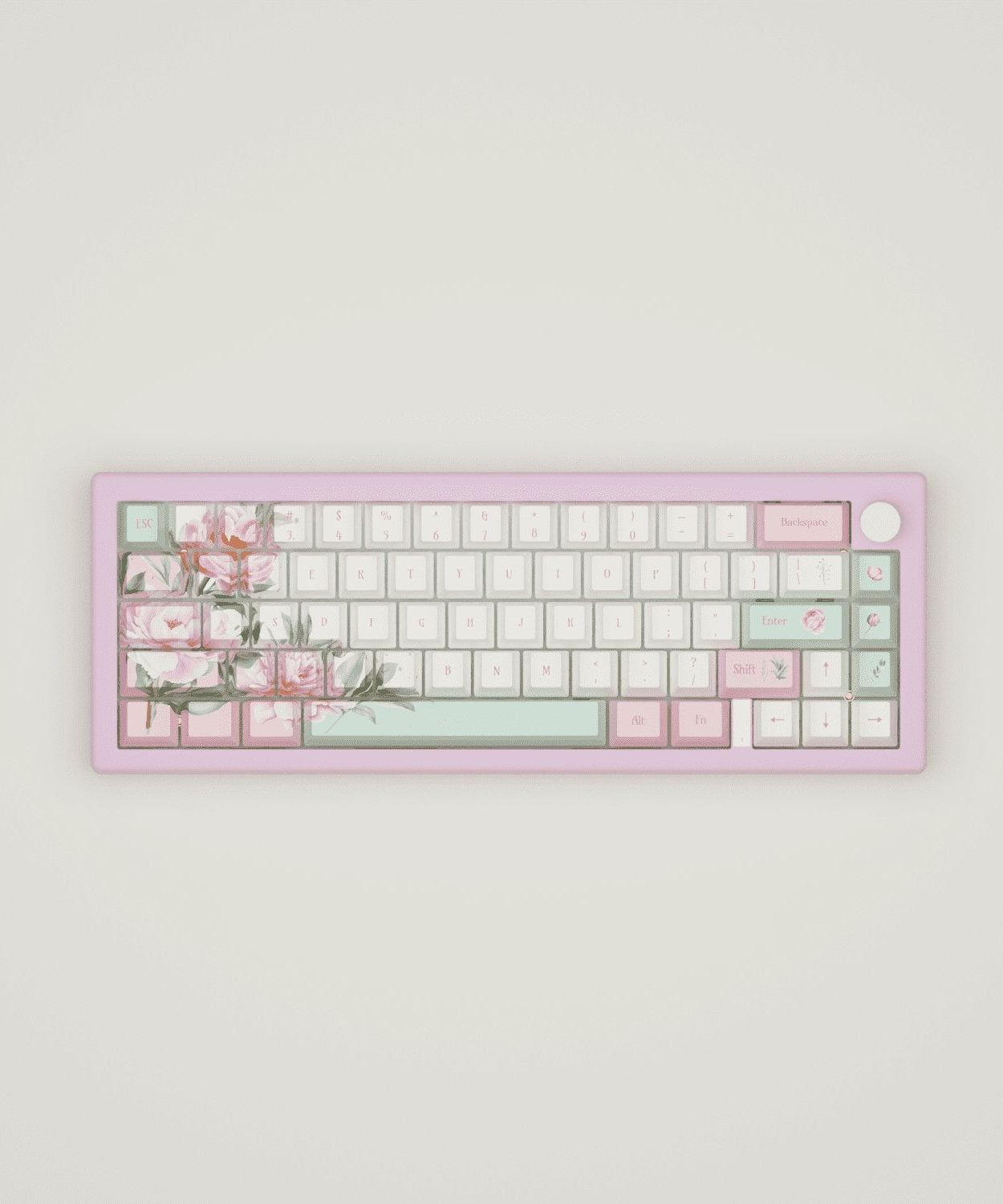 Peony Design Keycaps and Mechanical Keyboard