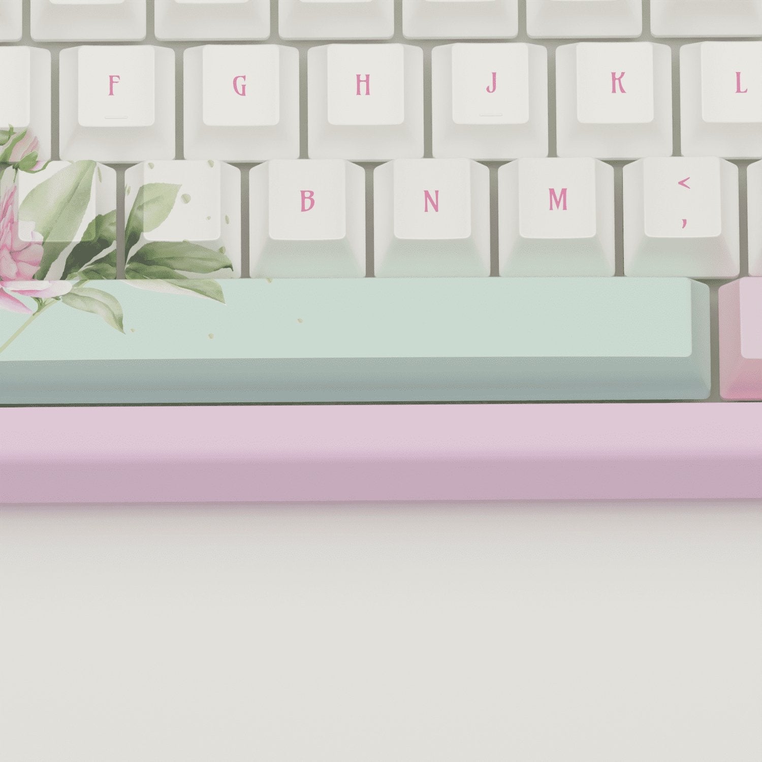 Peony Design Keycaps and Mechanical Keyboard