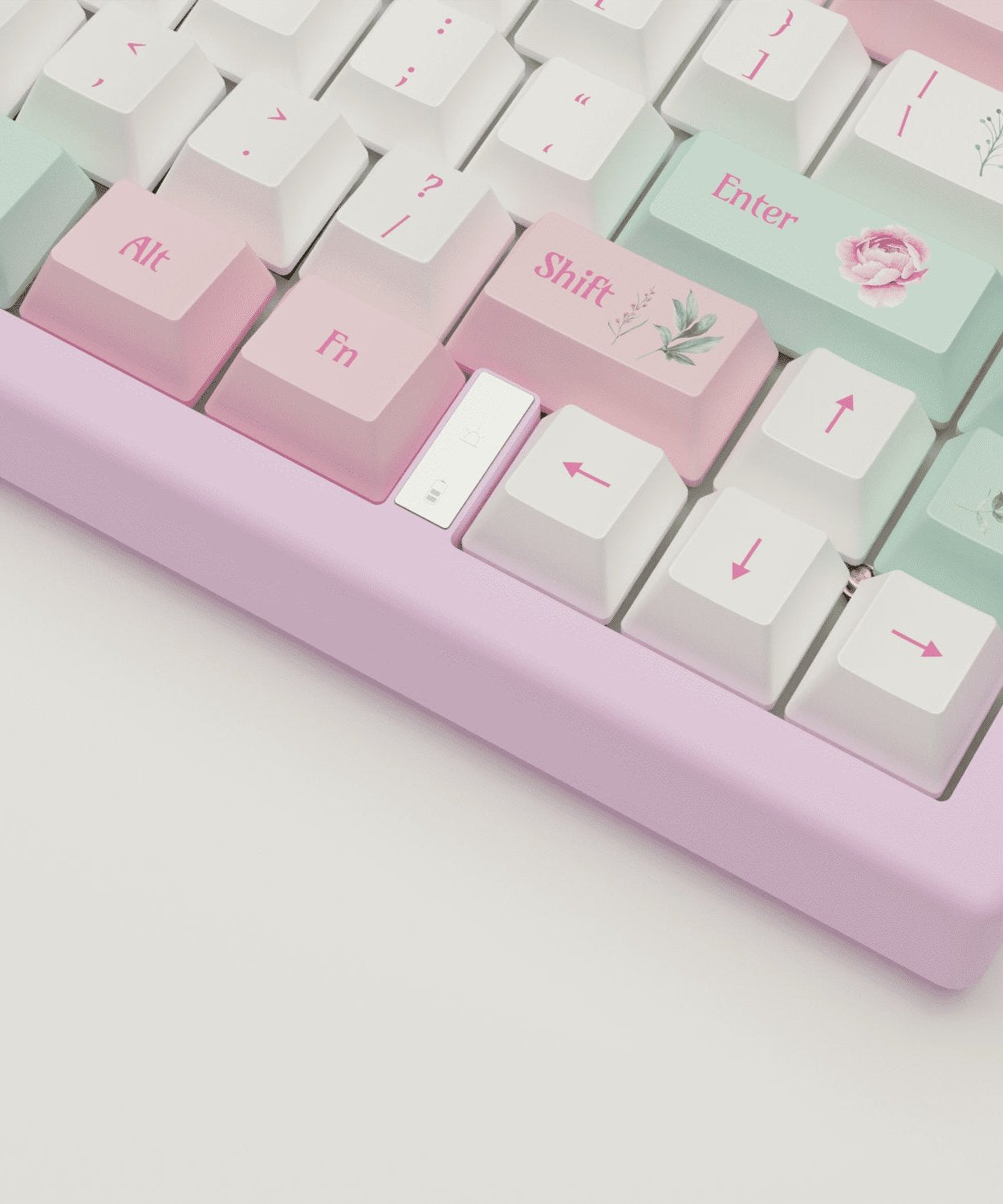 Peony Design Keycaps and Mechanical Keyboard