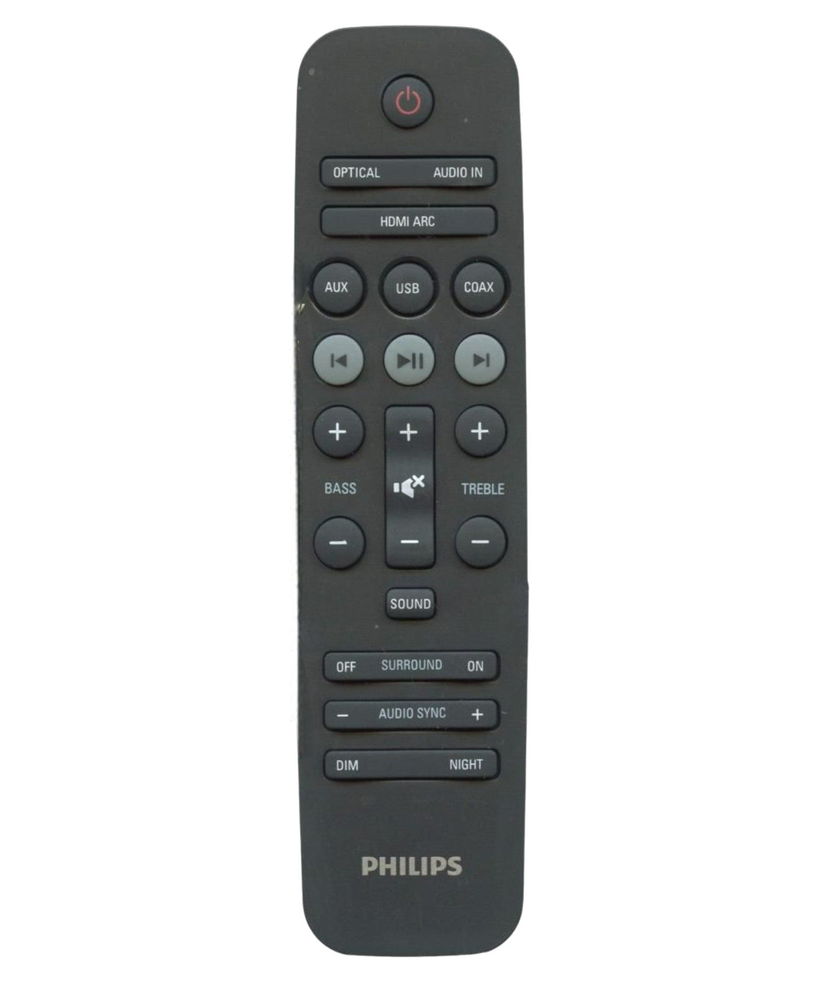 Philips 996580000772 Sound Bar Remote Control - HTL2153B/F7, HTL2163B/F7