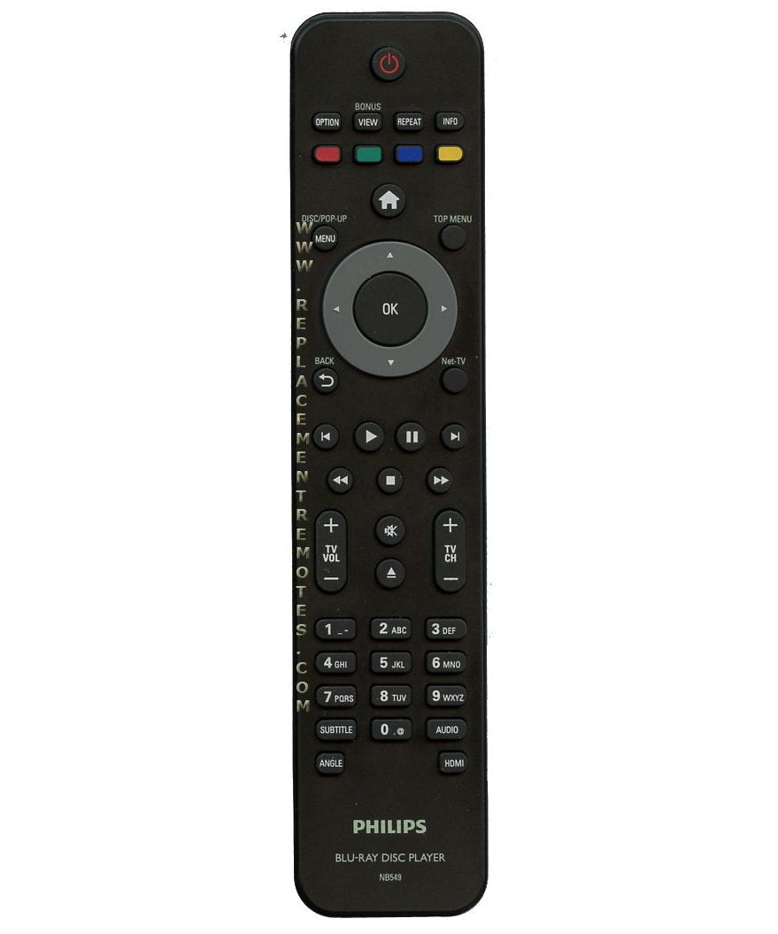 Philips NB549UD Blu-ray Remote Control