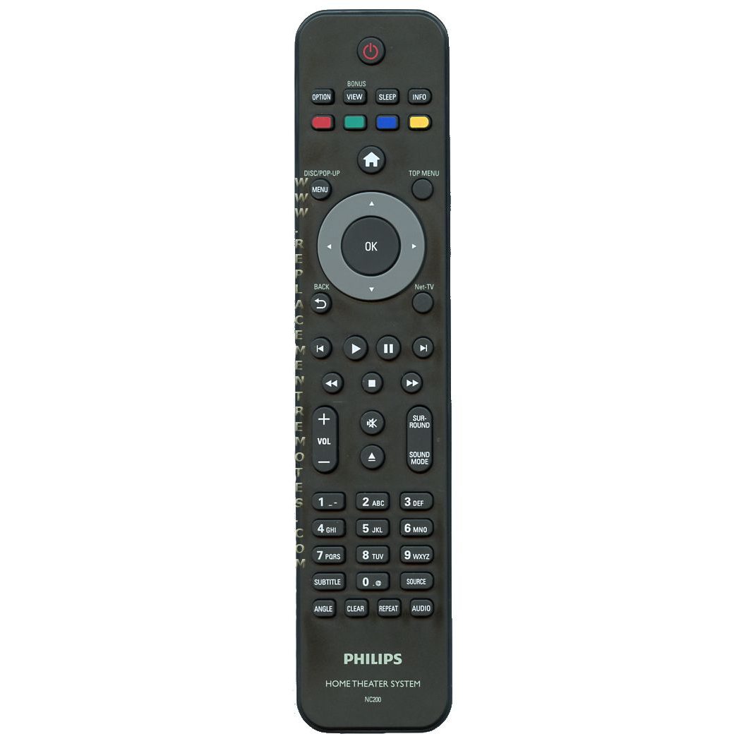 Philips NC200UD Home Theater and DVD System Remote Control
