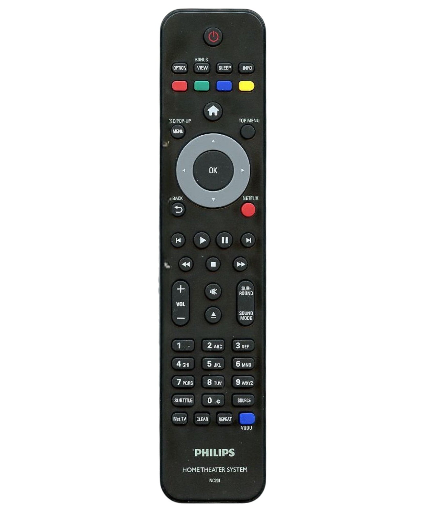 Philips NC201UD Home Theater Remote Control