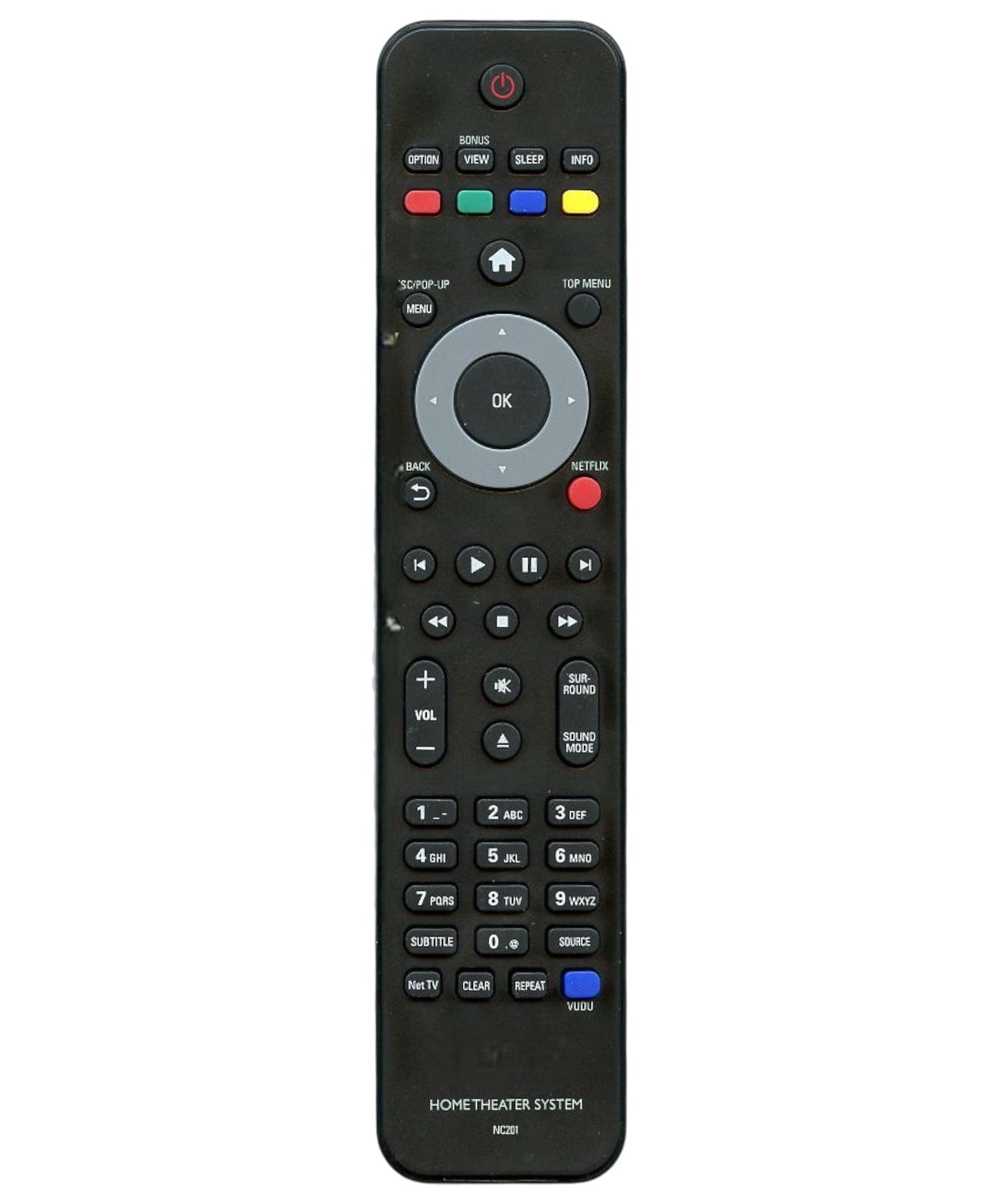 Philips NC201UD Home Theater Remote Control
