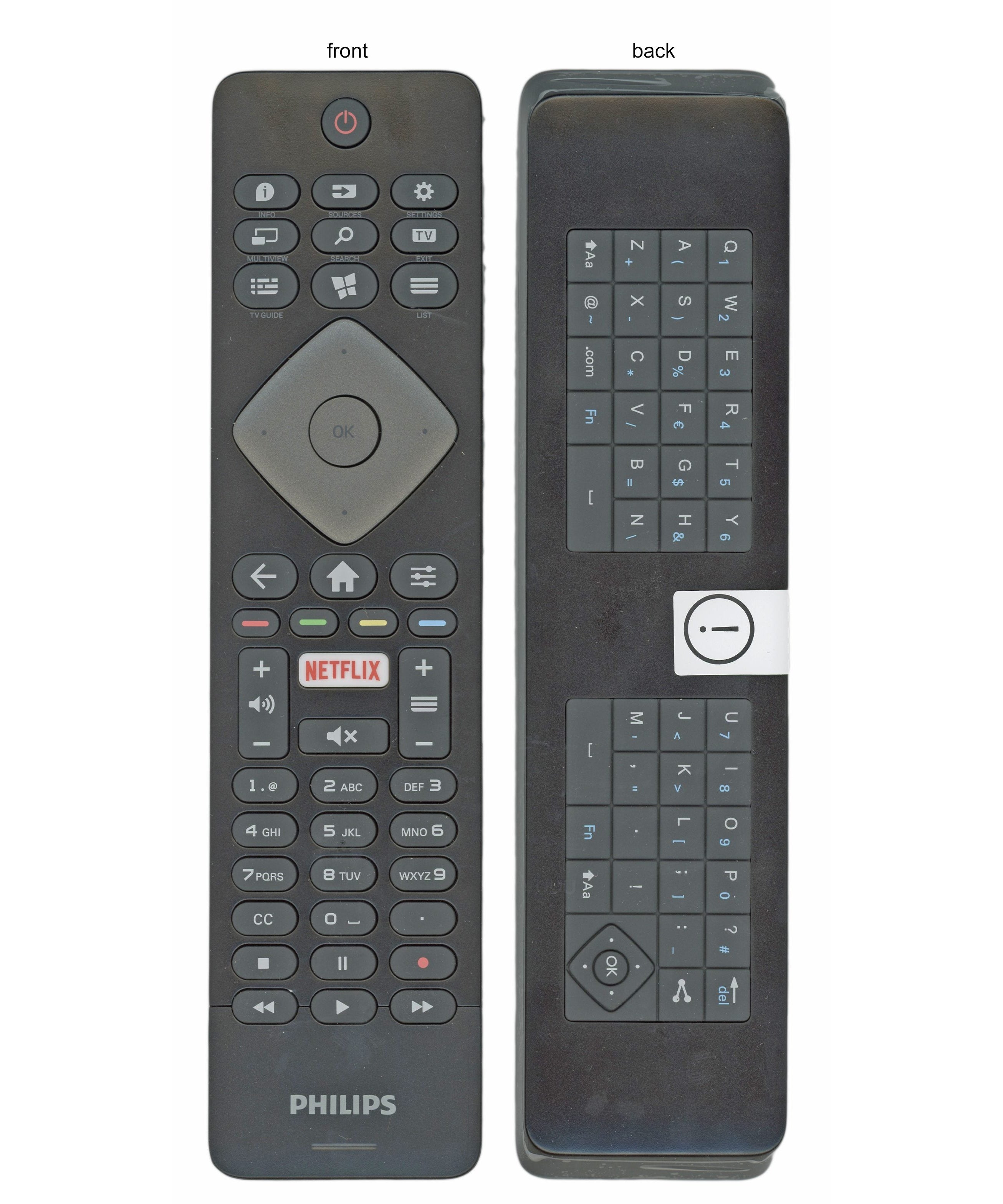 Philips RCGL017420 with voice, RF, and QWERTY keyboard TV Remote Control - 398GR08BEPHN0022DP