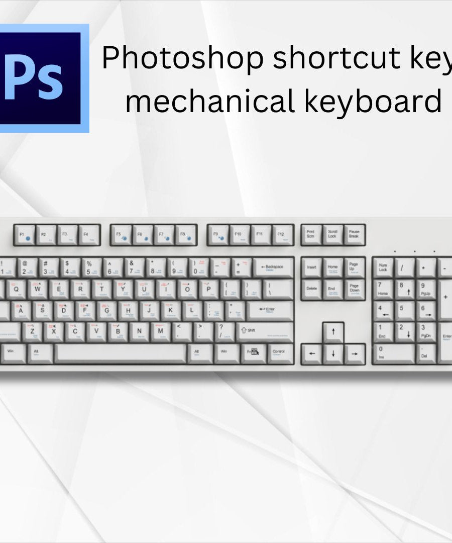 Photoshop Shortcut Key Mechanical Keyboard(Win & Mac)