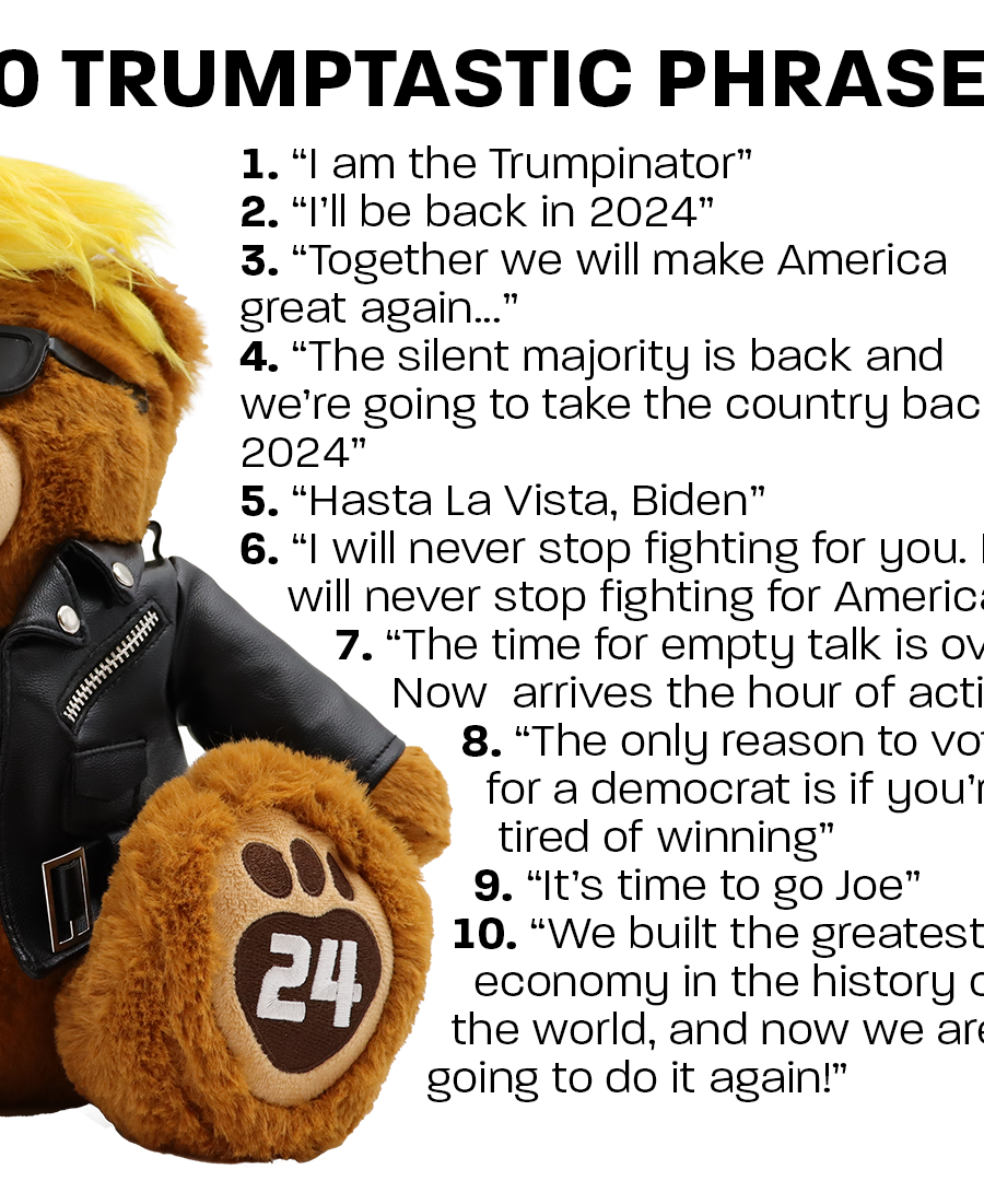 Talking Trumpinator Teddy Bear - Says 10 Phrases
