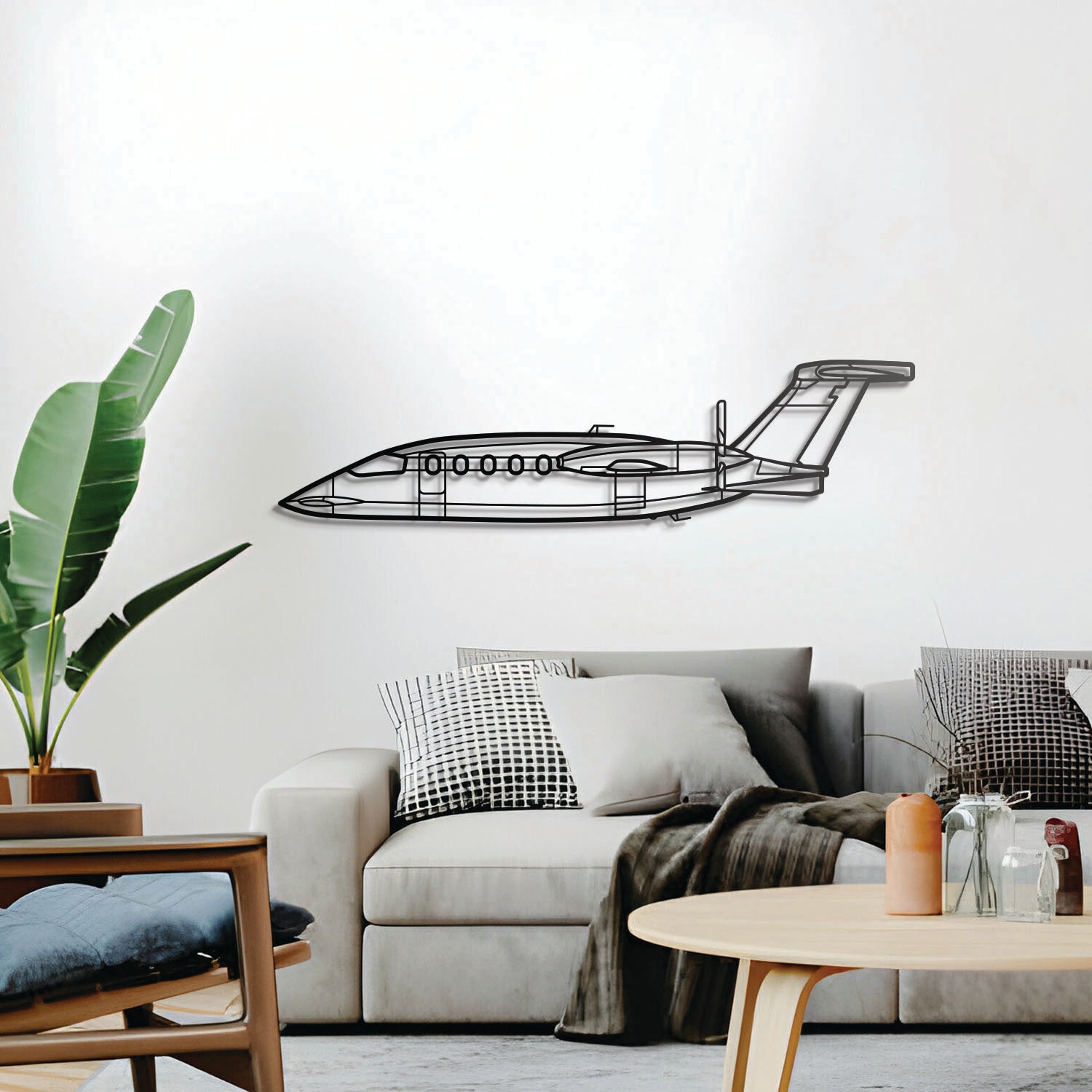 P-180 Avanti Metallflugzeug Wandkunst - NCP0187
