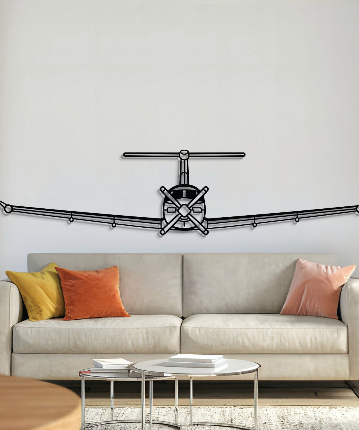 PC-12 NG Wandkunst aus Metall für Flugzeuge – NCP0438